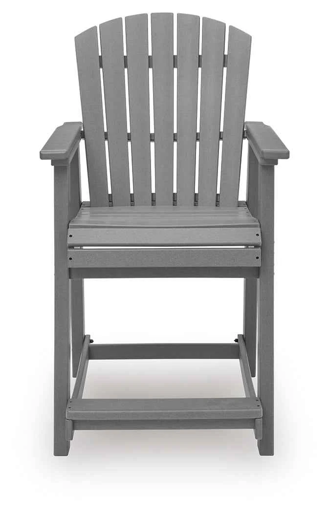 Sanctuary Beach Dark Gray Outdoor Counter Height Bar Stool (Set of 2) - Image 4