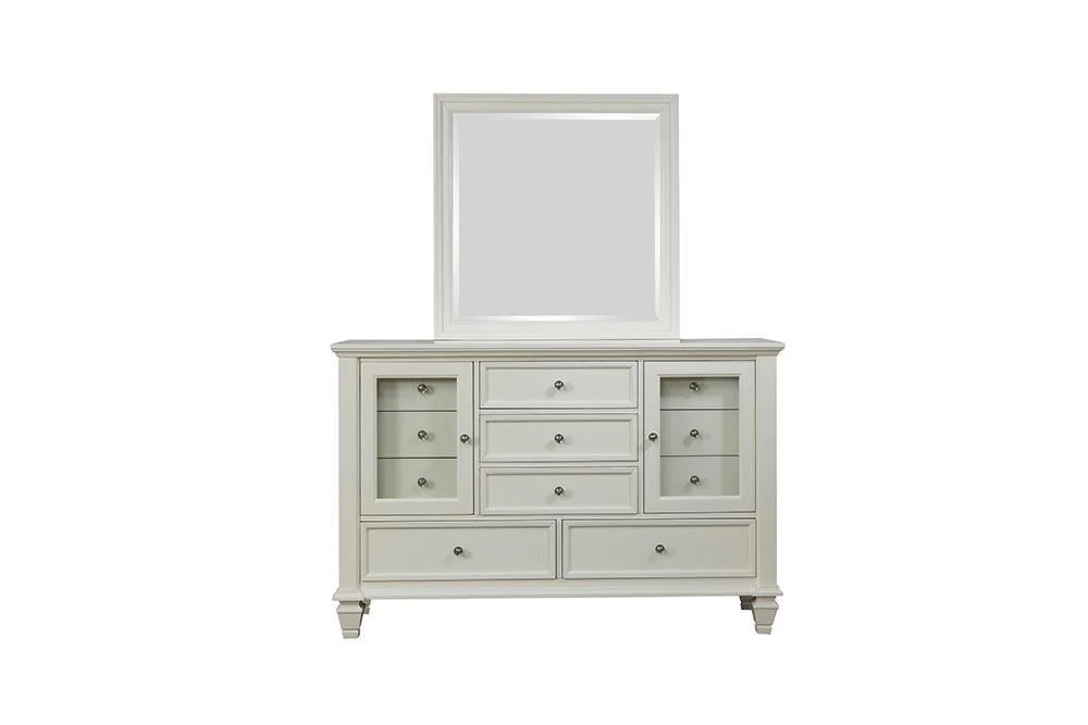 Sandy Beach White 11-Drawer Rectangular Dresser - Image 5