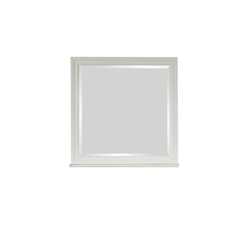 Sandy Beach White Rectangular Mirror - Image 2