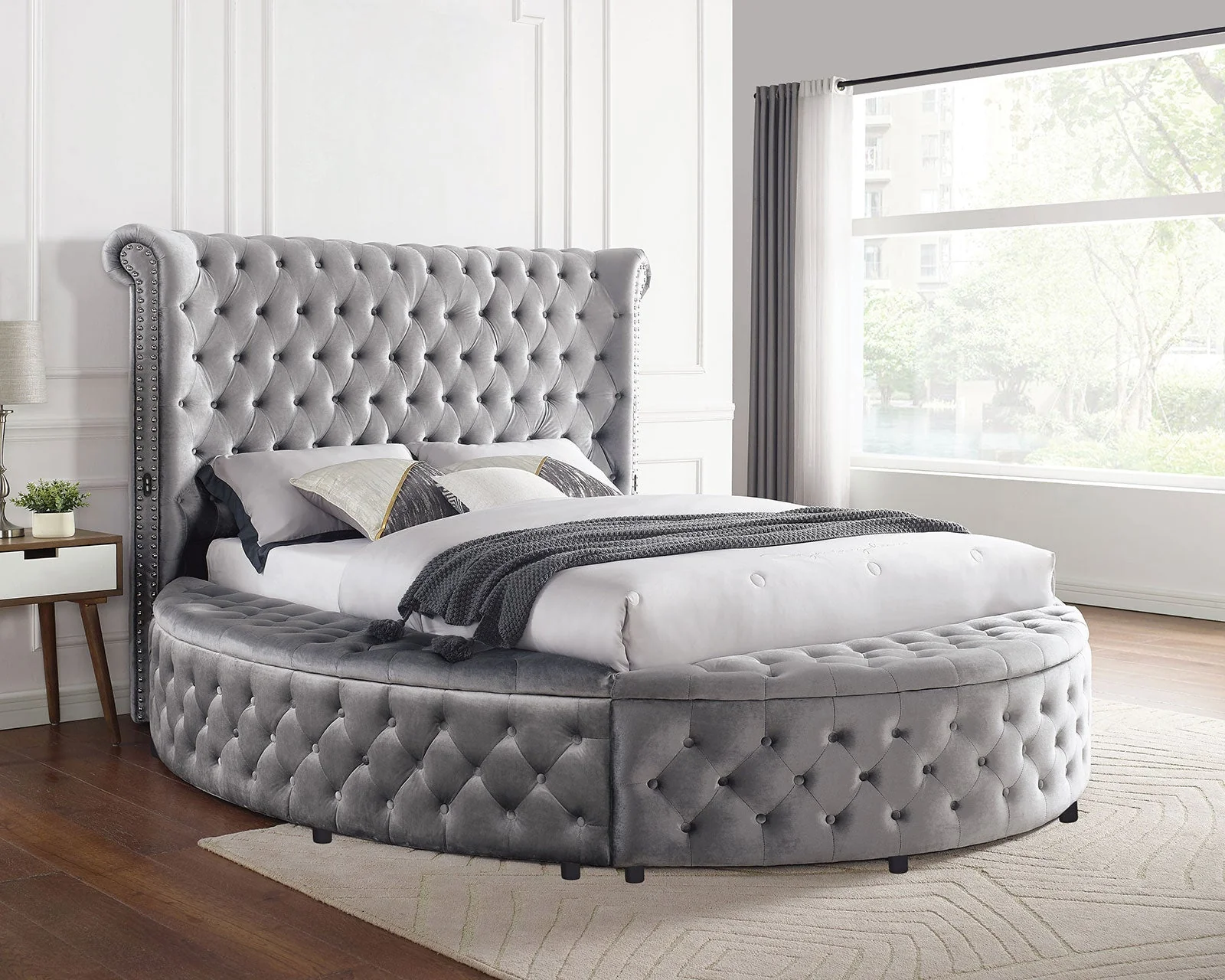 Sansom Gray 4-Piece Queen Bedroom Set - Image 4