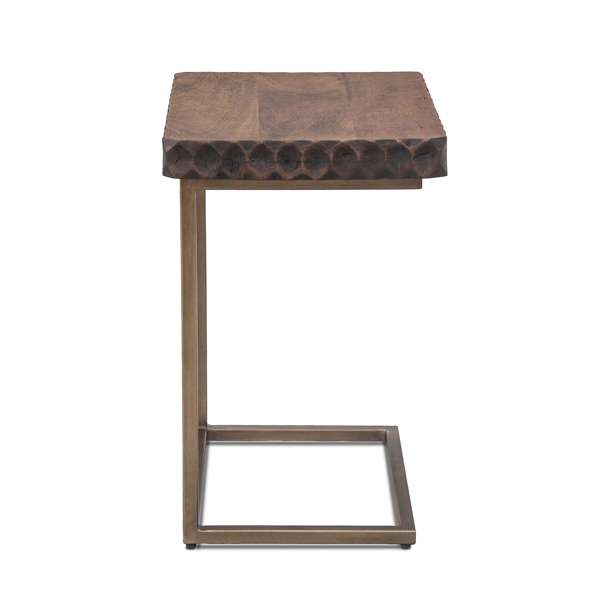 Santa Cruz 18" Side Table in Two Tone - Image 4