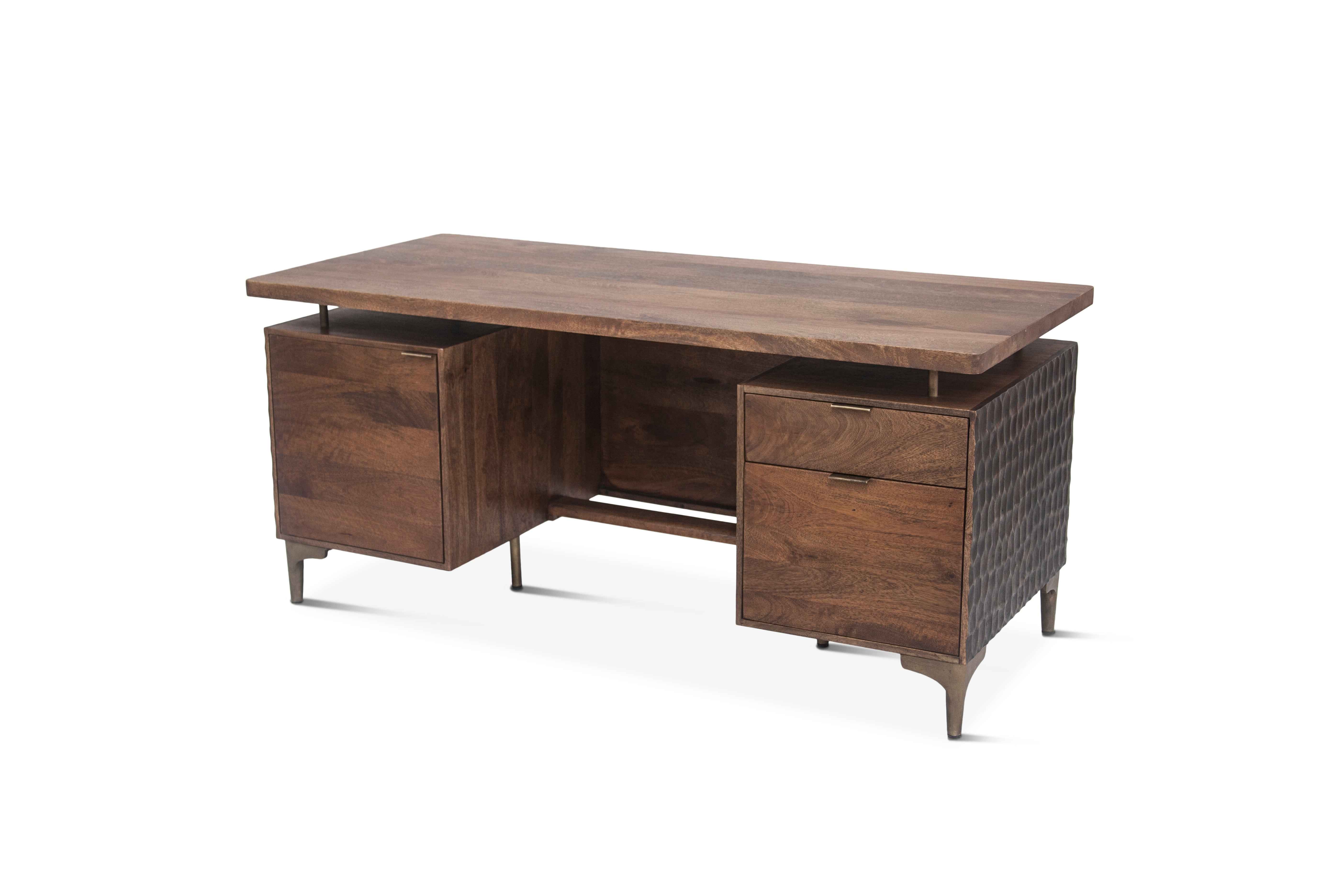 Santa Cruz 66" Office Desk in Two Tone