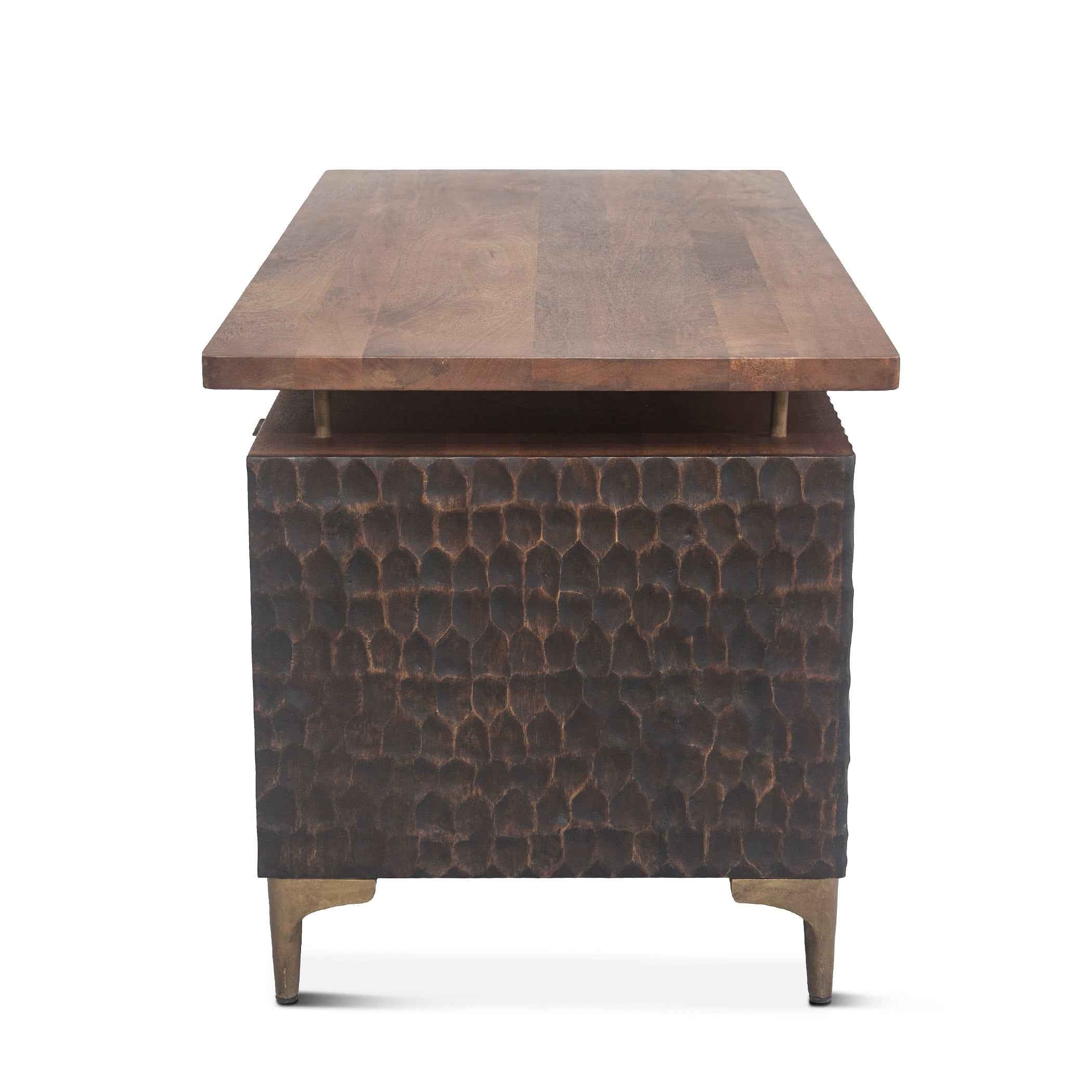 Santa Cruz 66" Office Desk in Two Tone - Image 10