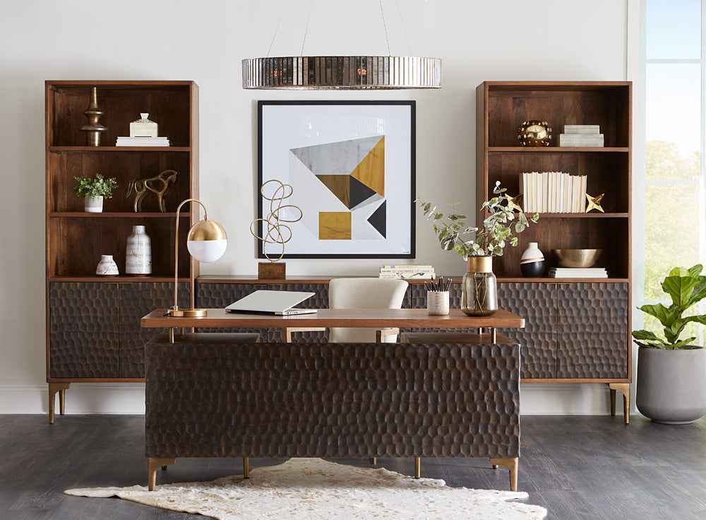 Santa Cruz 66" Office Desk in Two Tone - Image 12