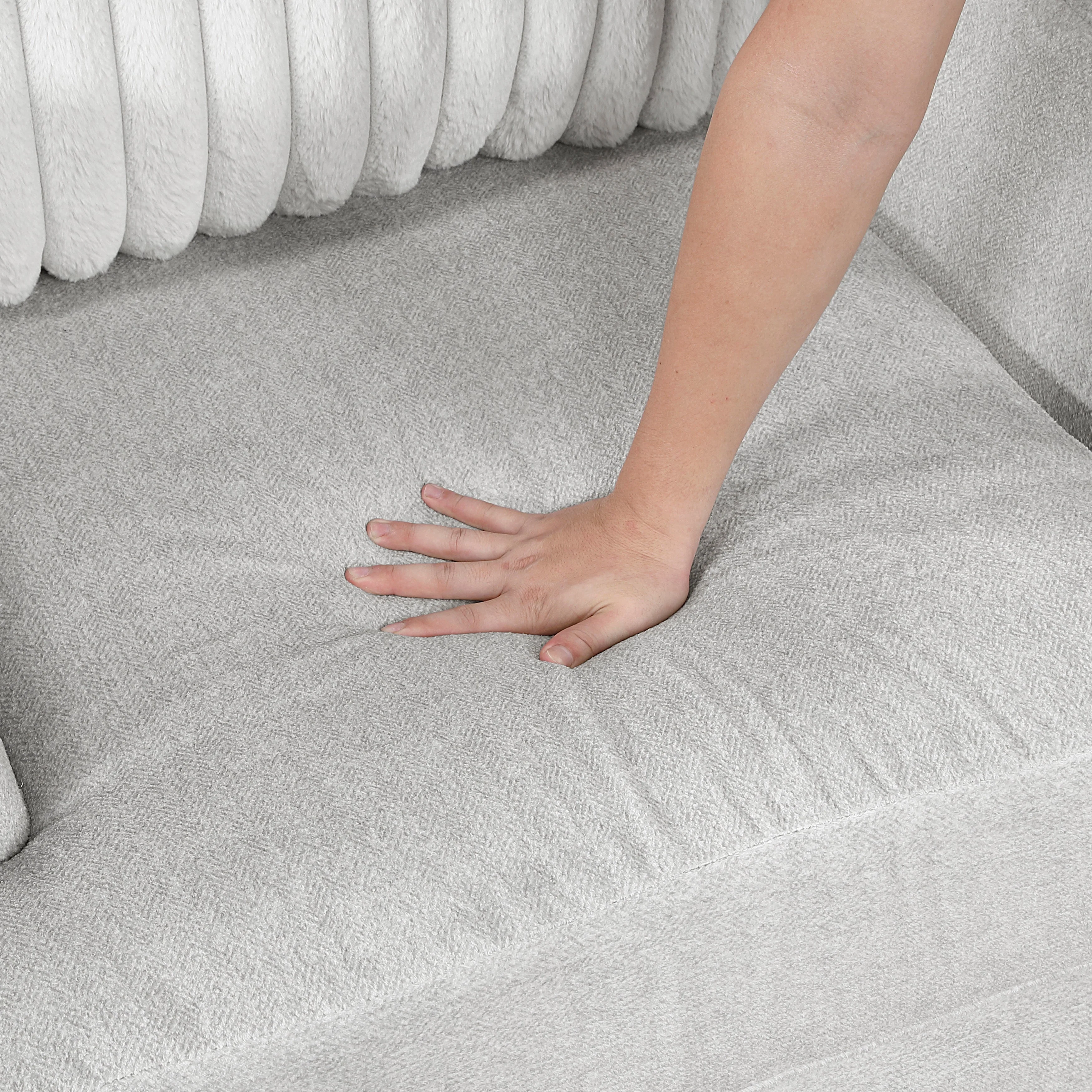 Santiago Light Gray Loveseat - Image 8