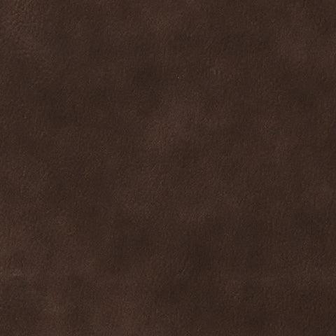 Santorine Dark Brown Leather Ottoman - Image 4