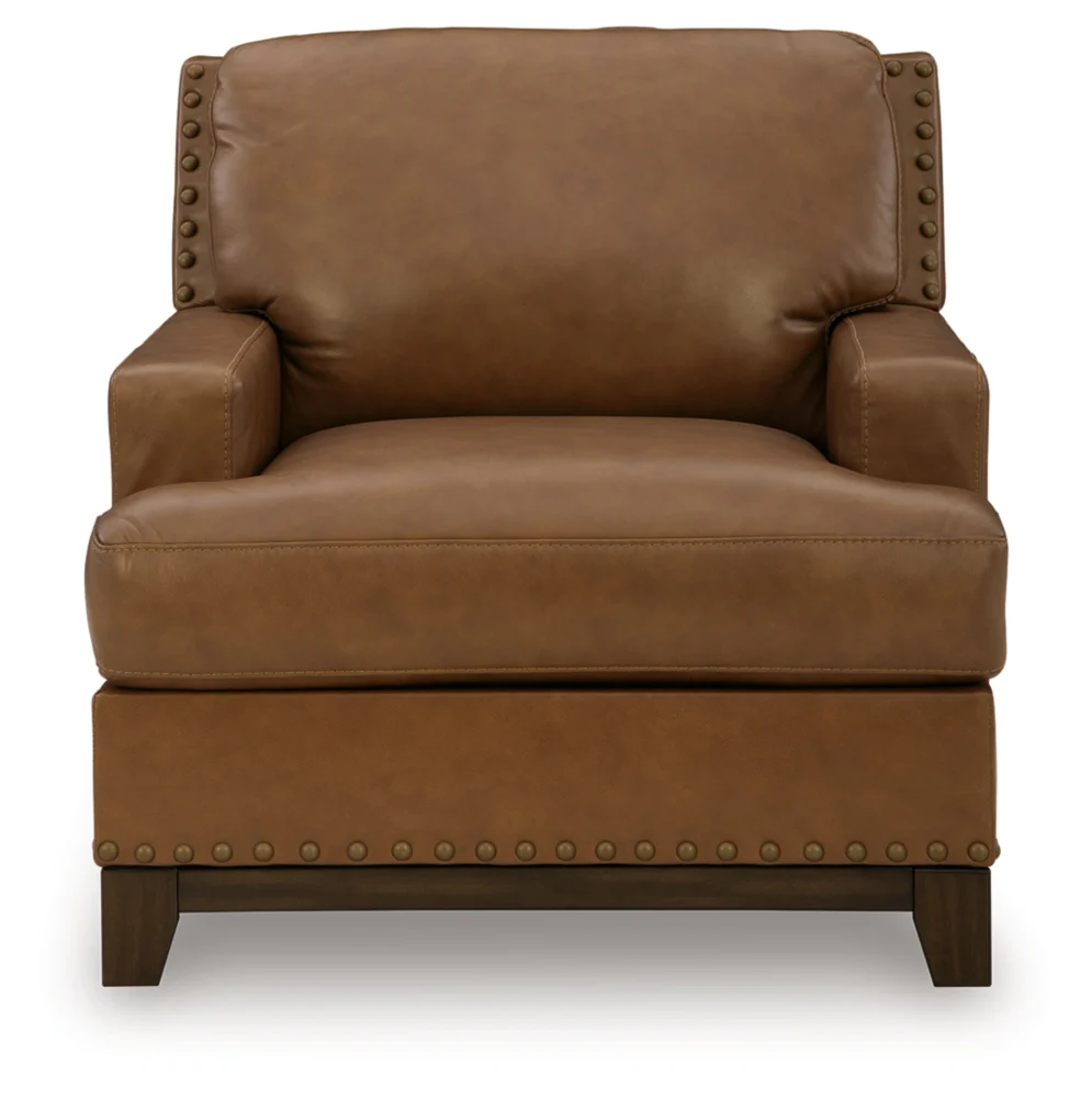Saonara Amber Genuine Leather Chair - Image 3