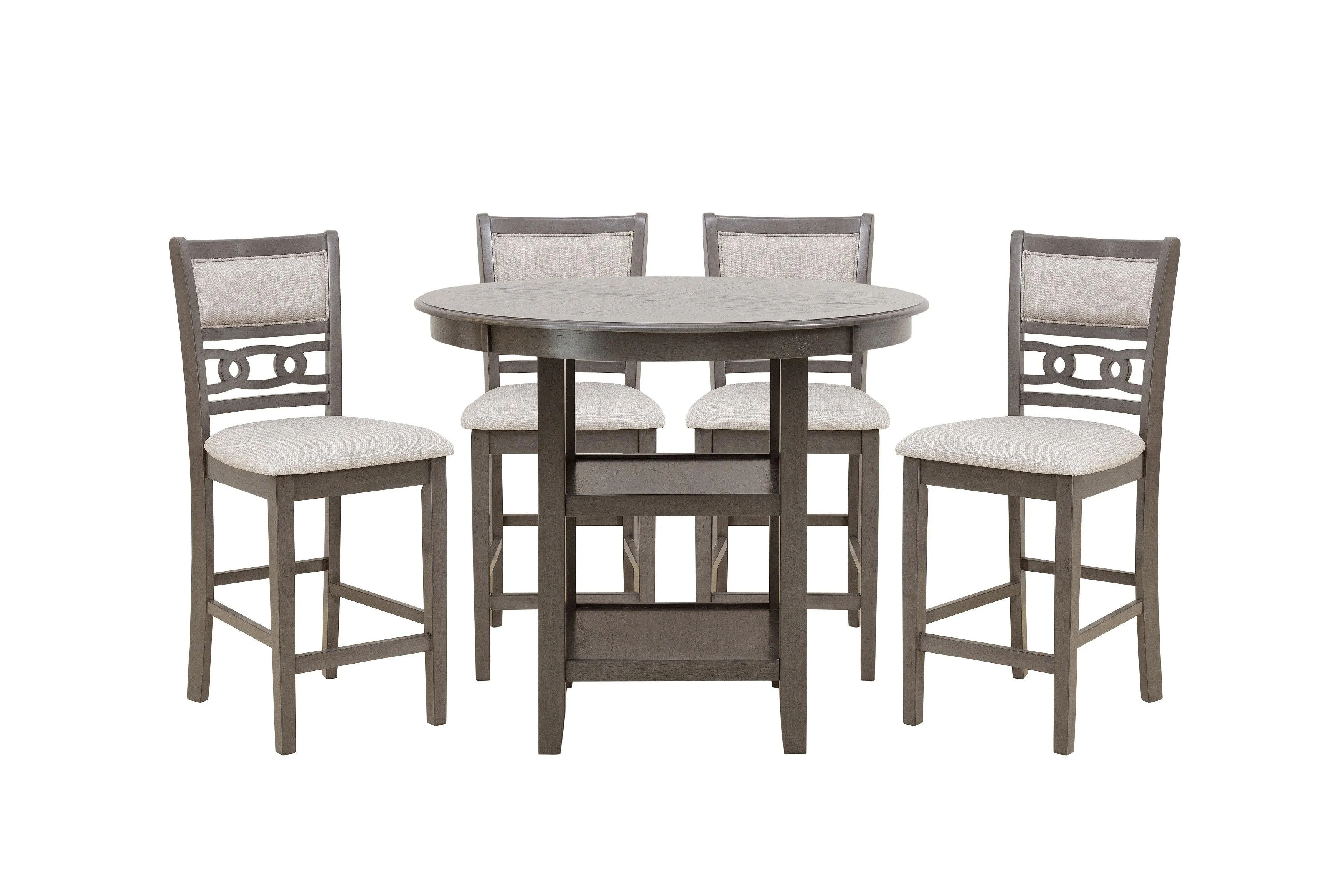 Savor Gray 5-Piece Counter Height Set - Image 2