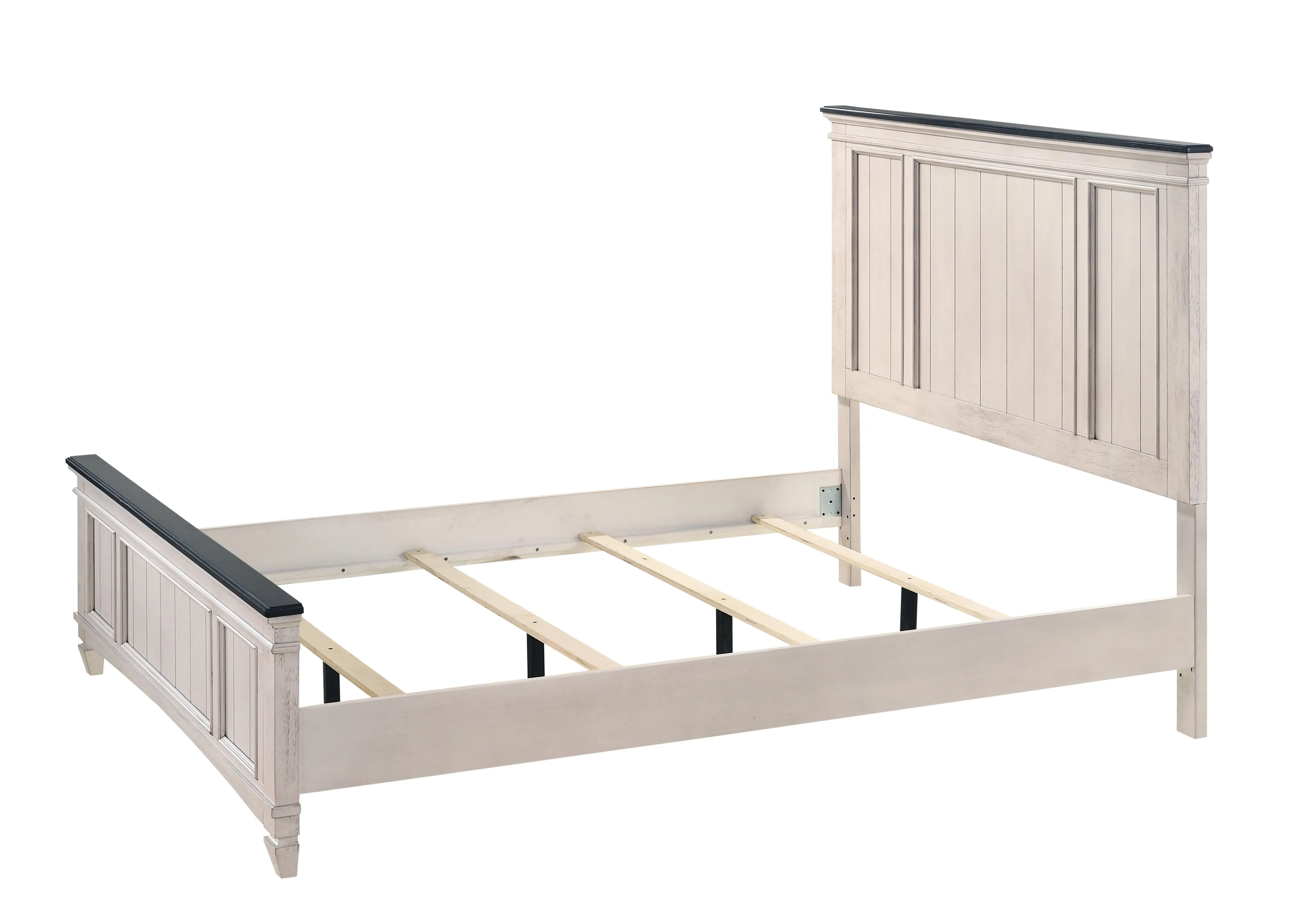 Sawyer Antique White and Brown Panel Bedroom Set - Image 19