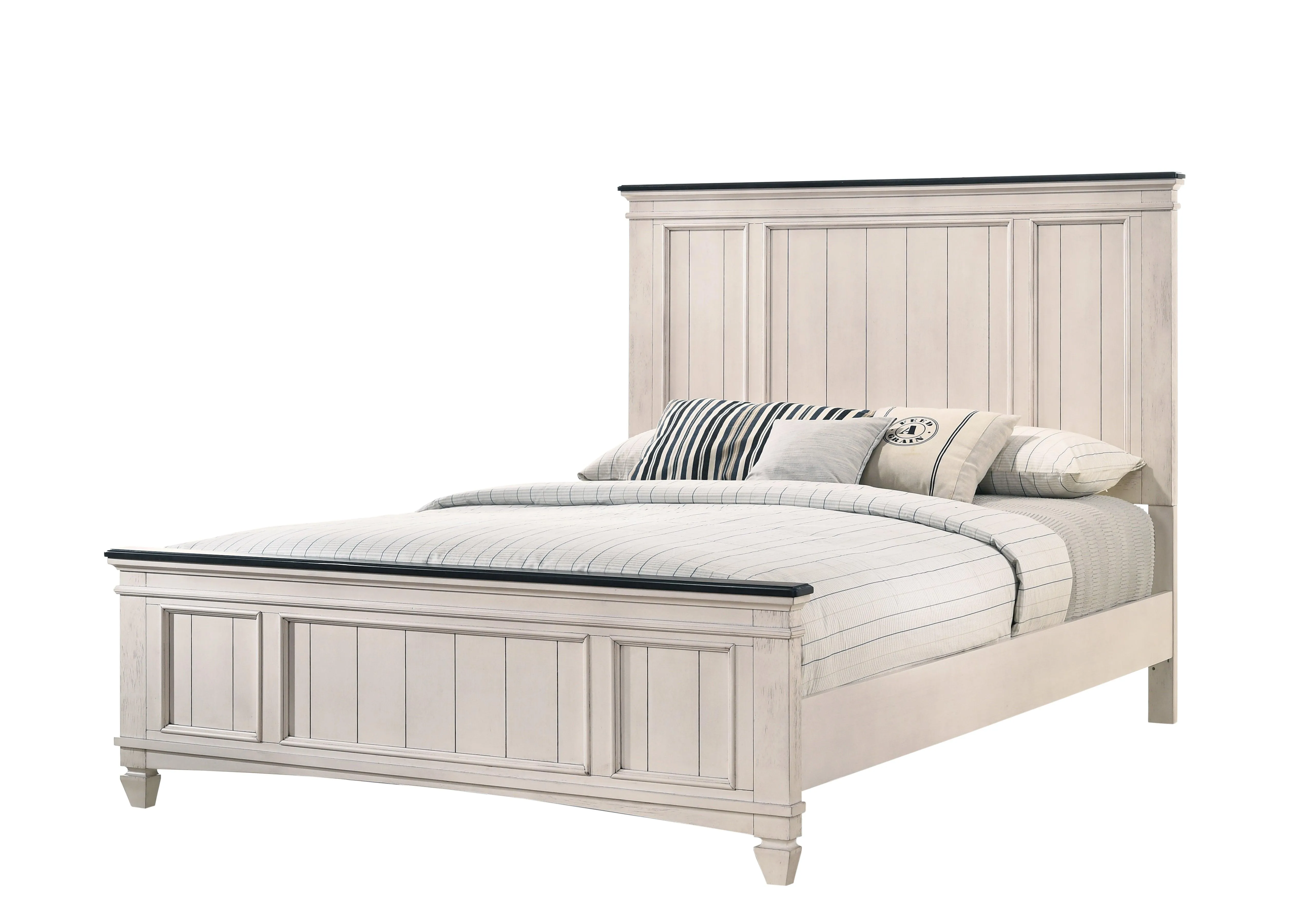 Sawyer Antique White and Brown Panel Bedroom Set - Image 21