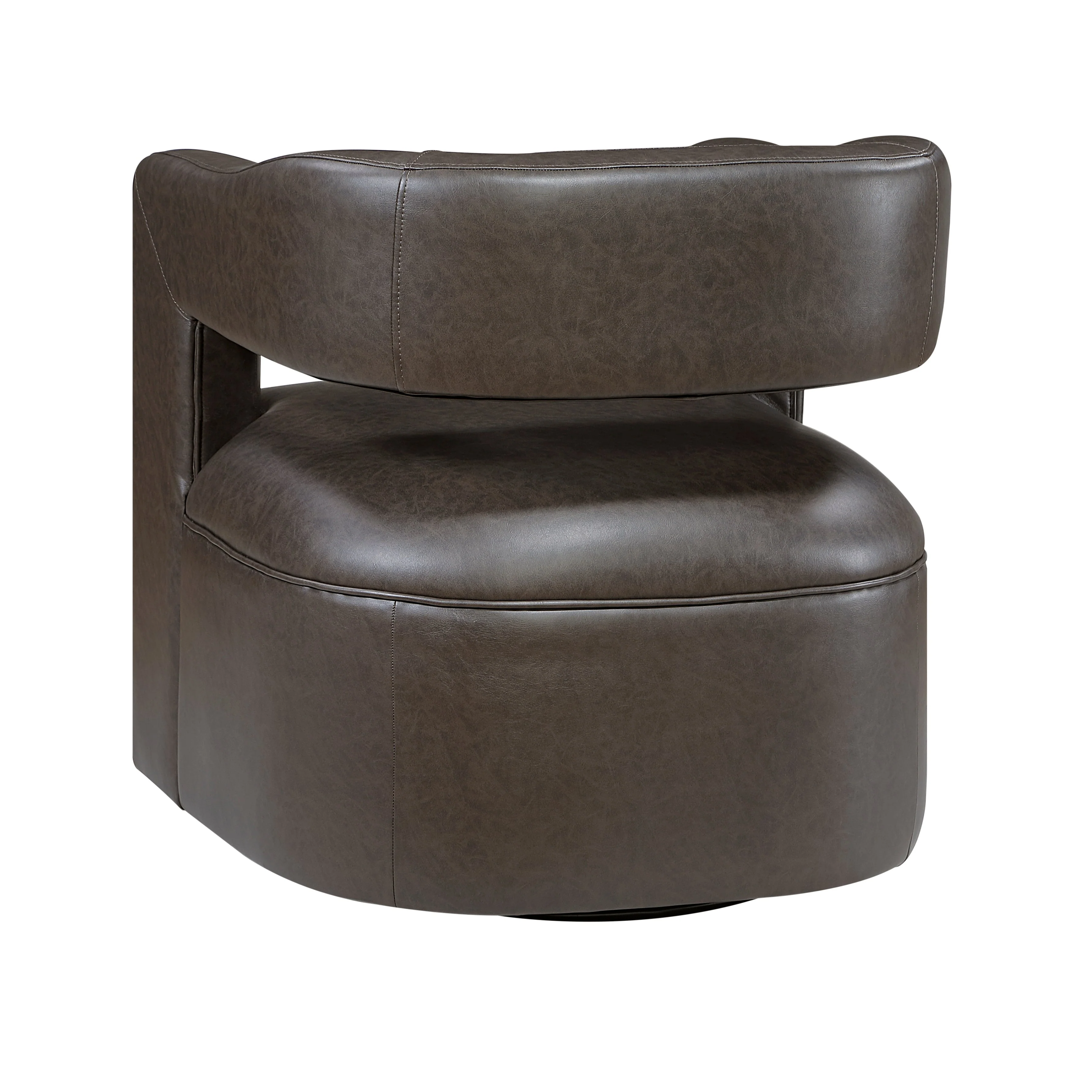 Sawyer Dark Coffee Swivel Chair - Image 4