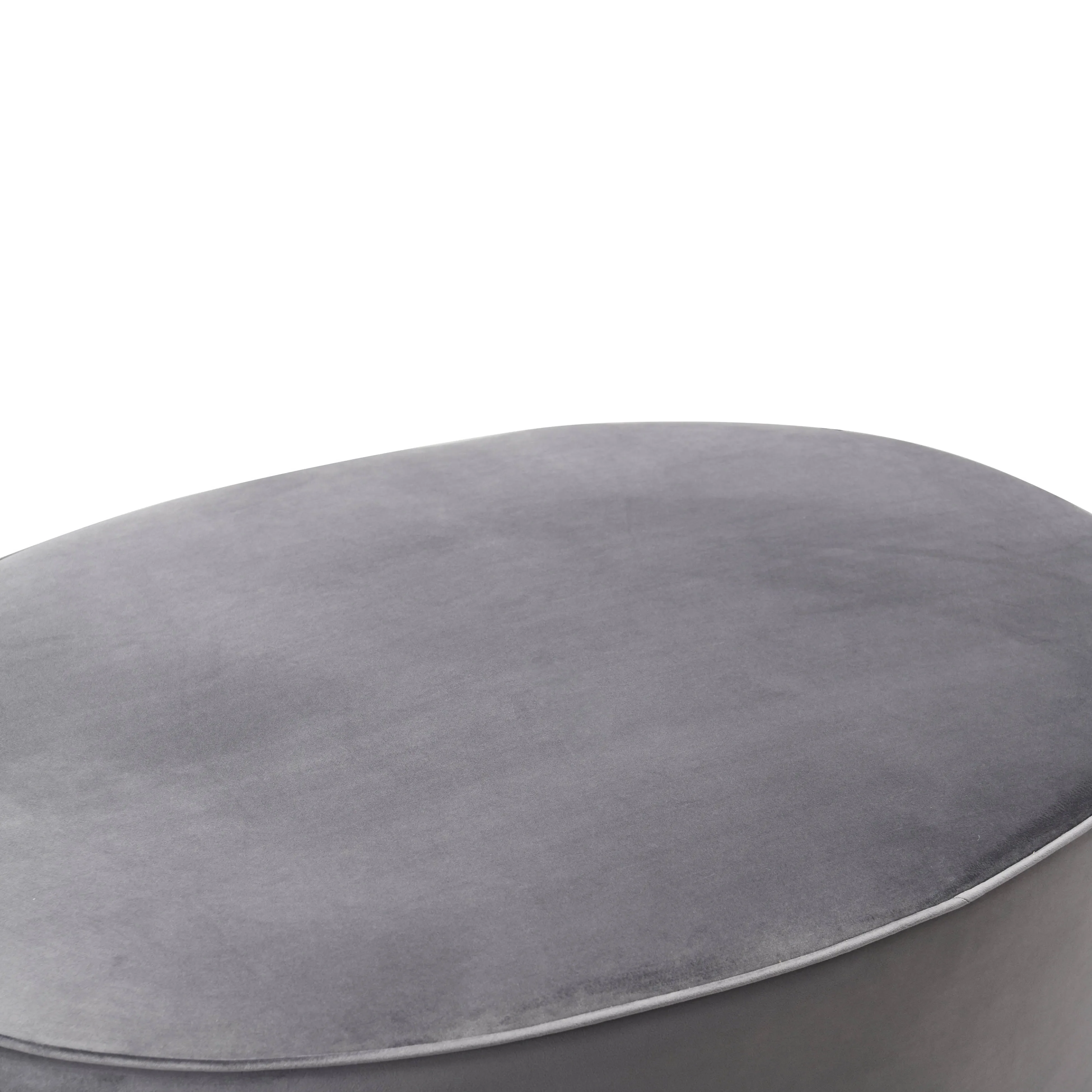Scarlett Velvet Oval Ottoman - Image 3