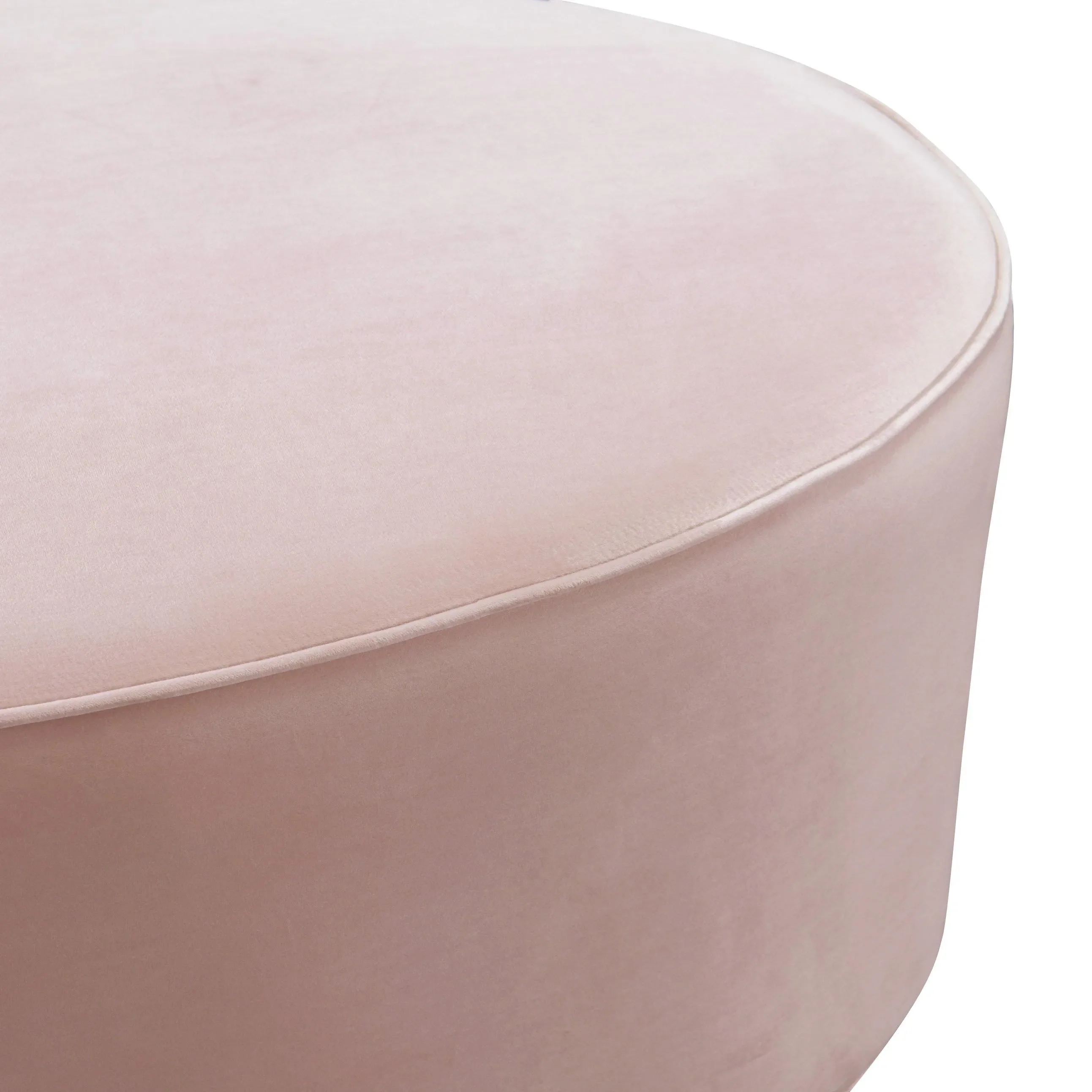 Scarlett Velvet Oval Ottoman - Image 7