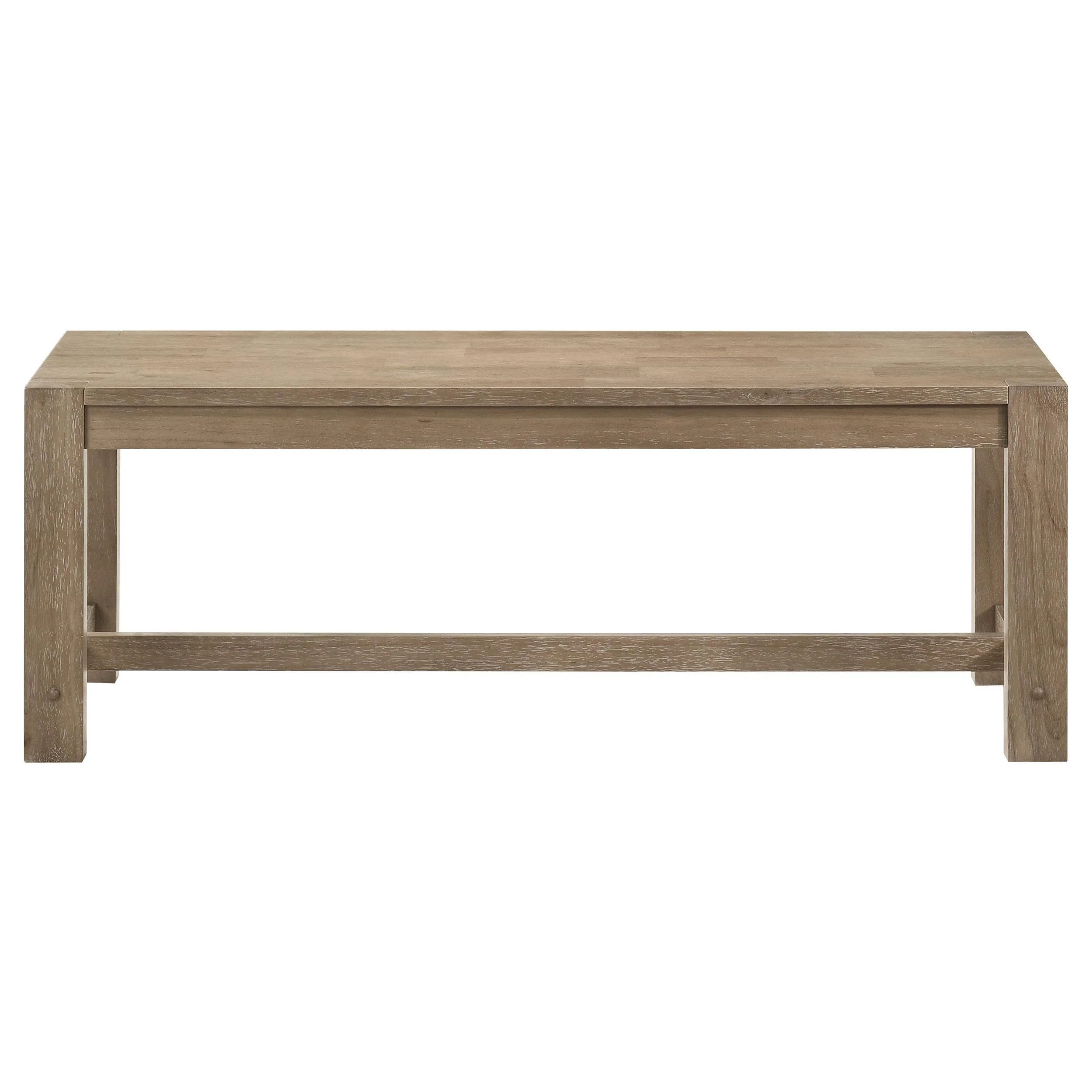 Scottsdale Solid Wood Dining Bench Brown Washed - Image 2