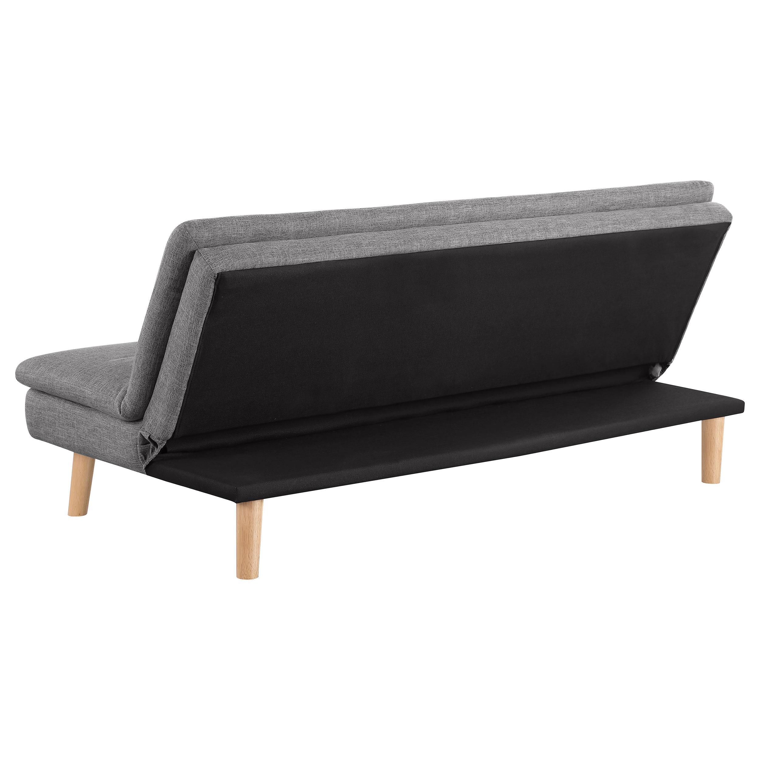 Scout Upholstered Tufted Convertible Sofa Bed Grey - Image 7
