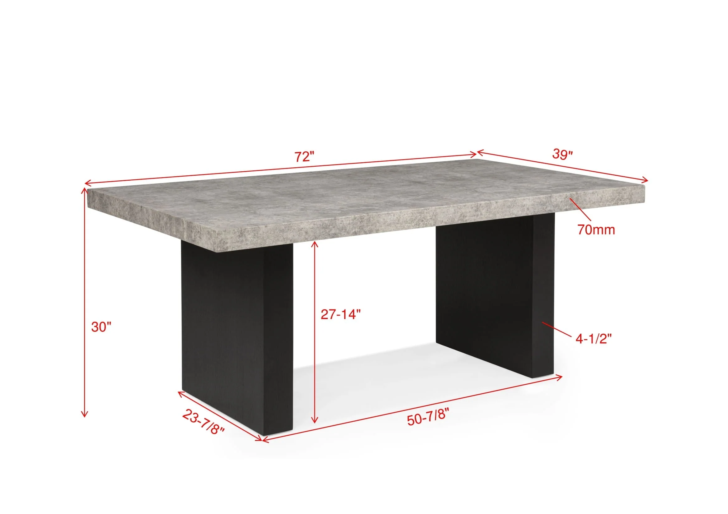Sebastian Black/Gray Dining Set - Image 6