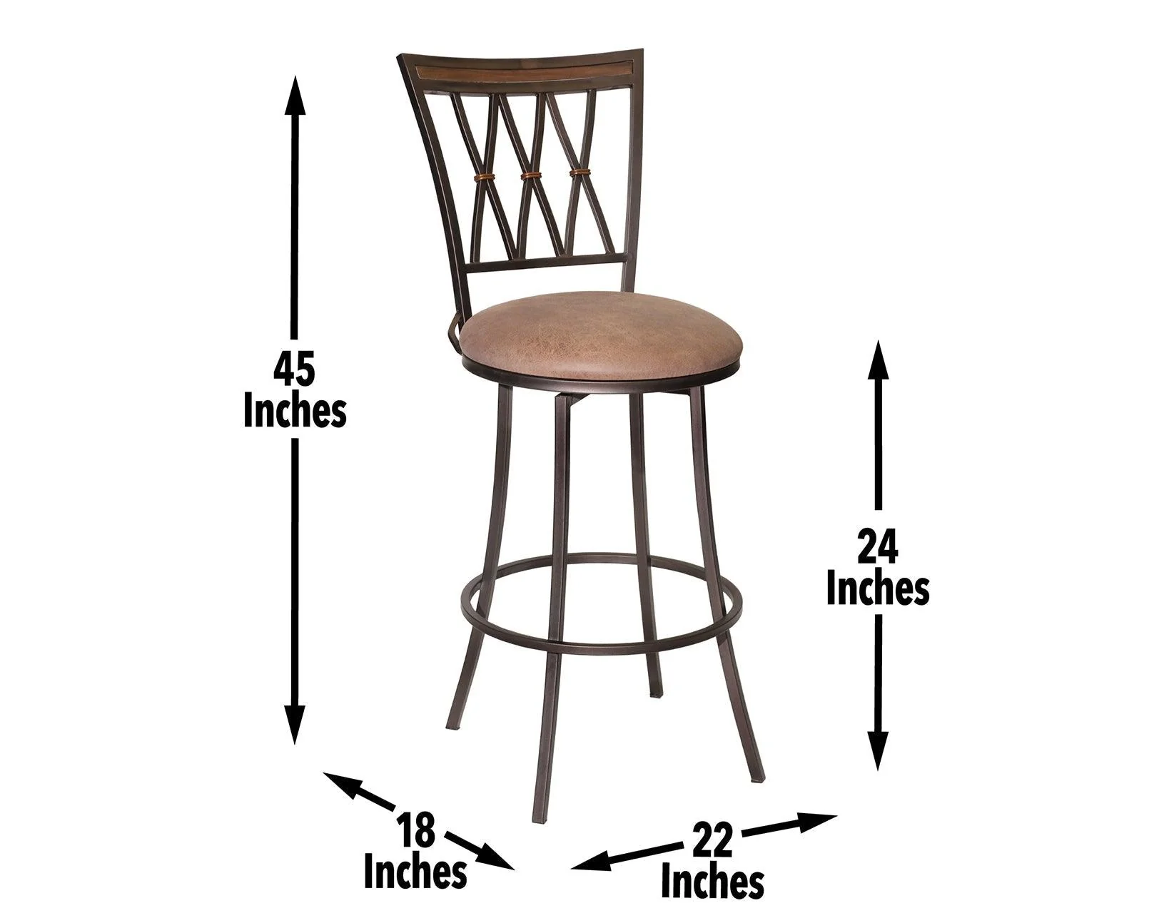 Sedona 30″ Bar Stool, Swivel - Image 8