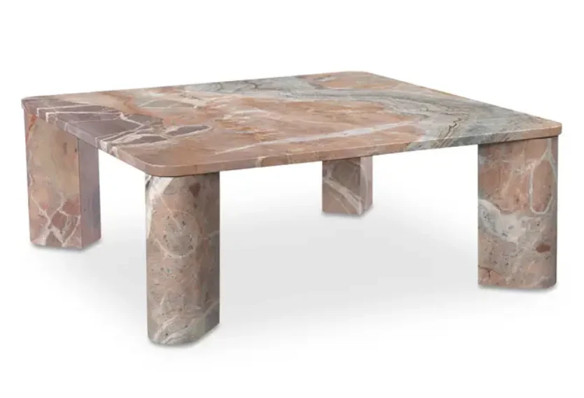 Segment Coffee Table Orange Levante Marble - Image 2