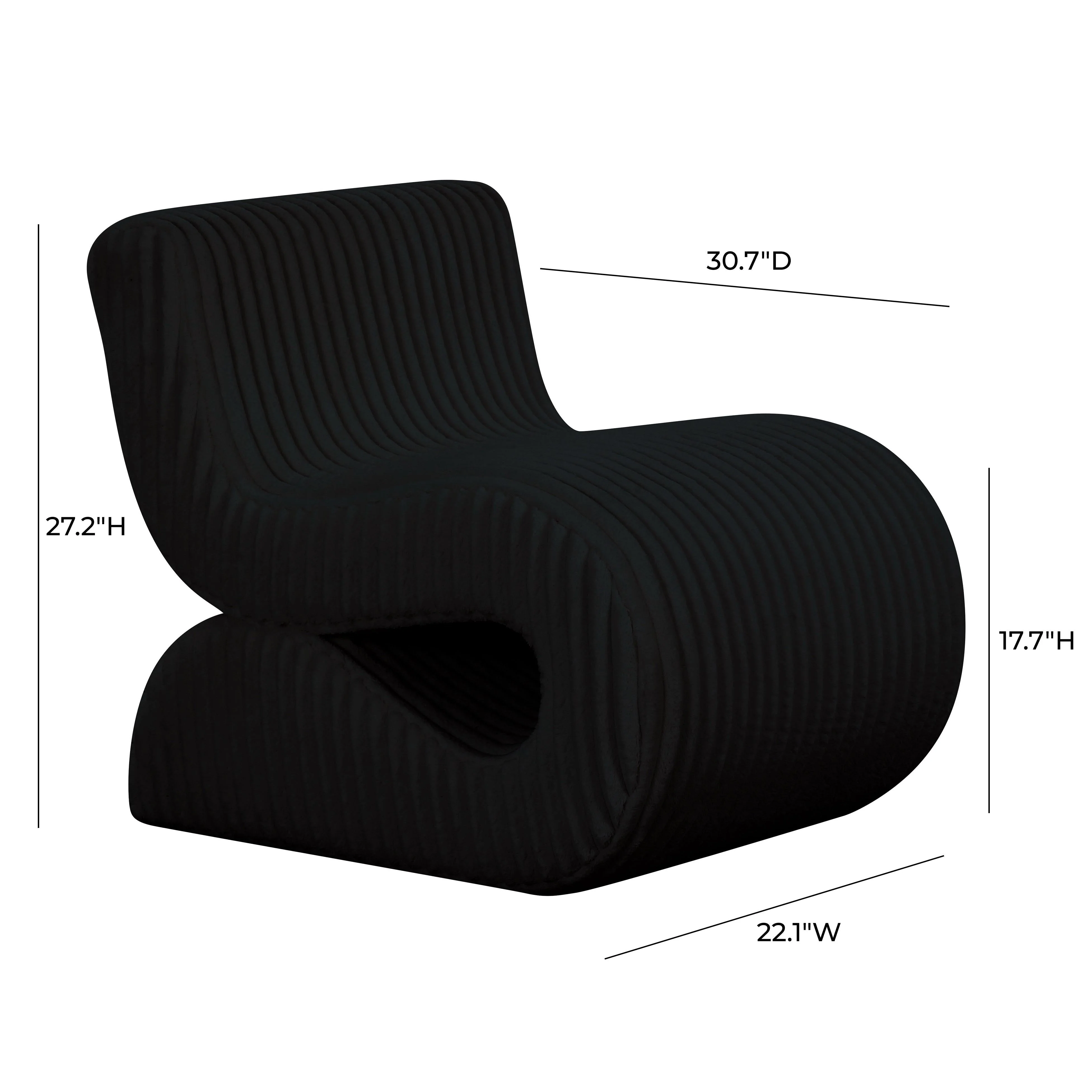 Senna Oversized Corduroy Accent Chair - Image 11