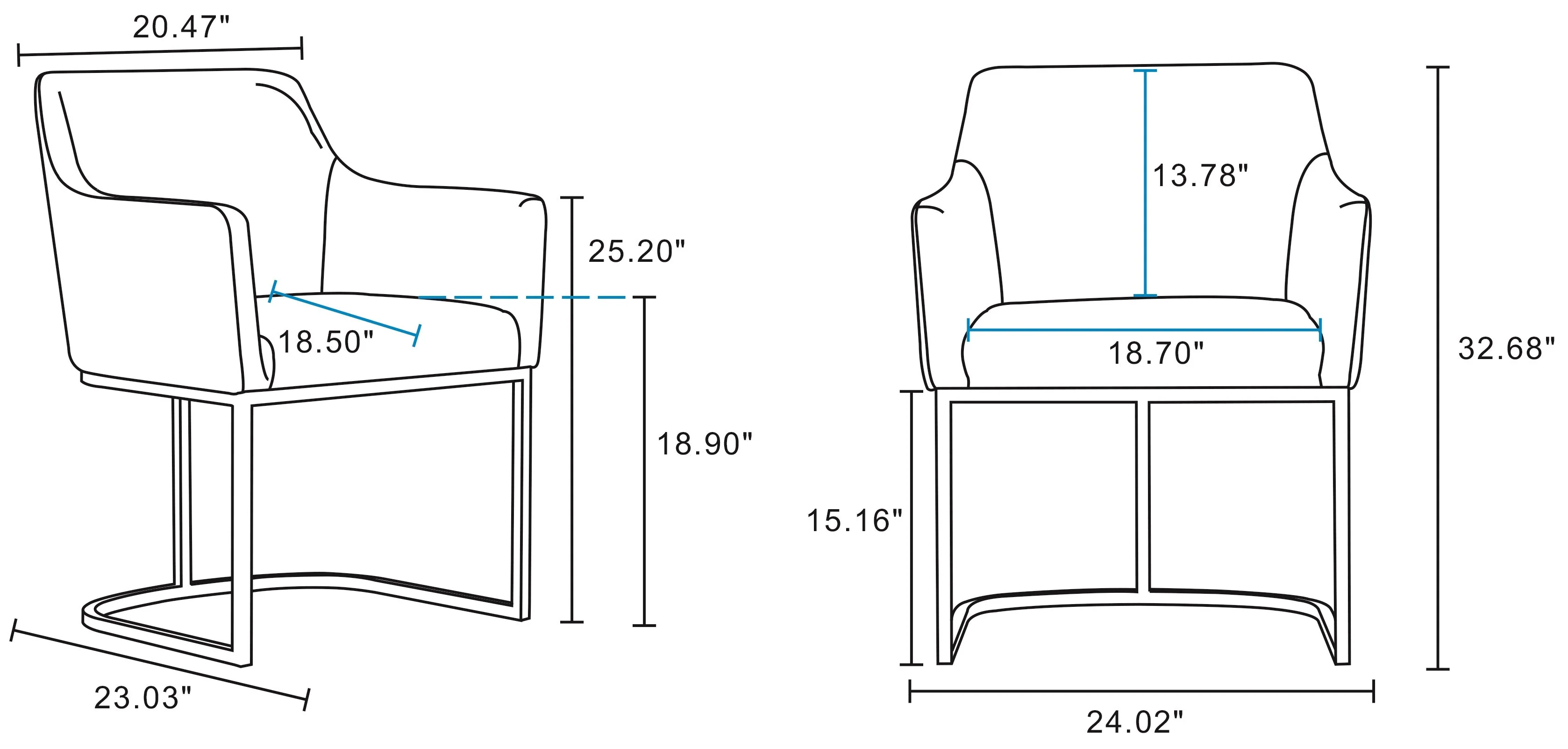 Serena 6 Piece Dining Set in Grey - Image 3