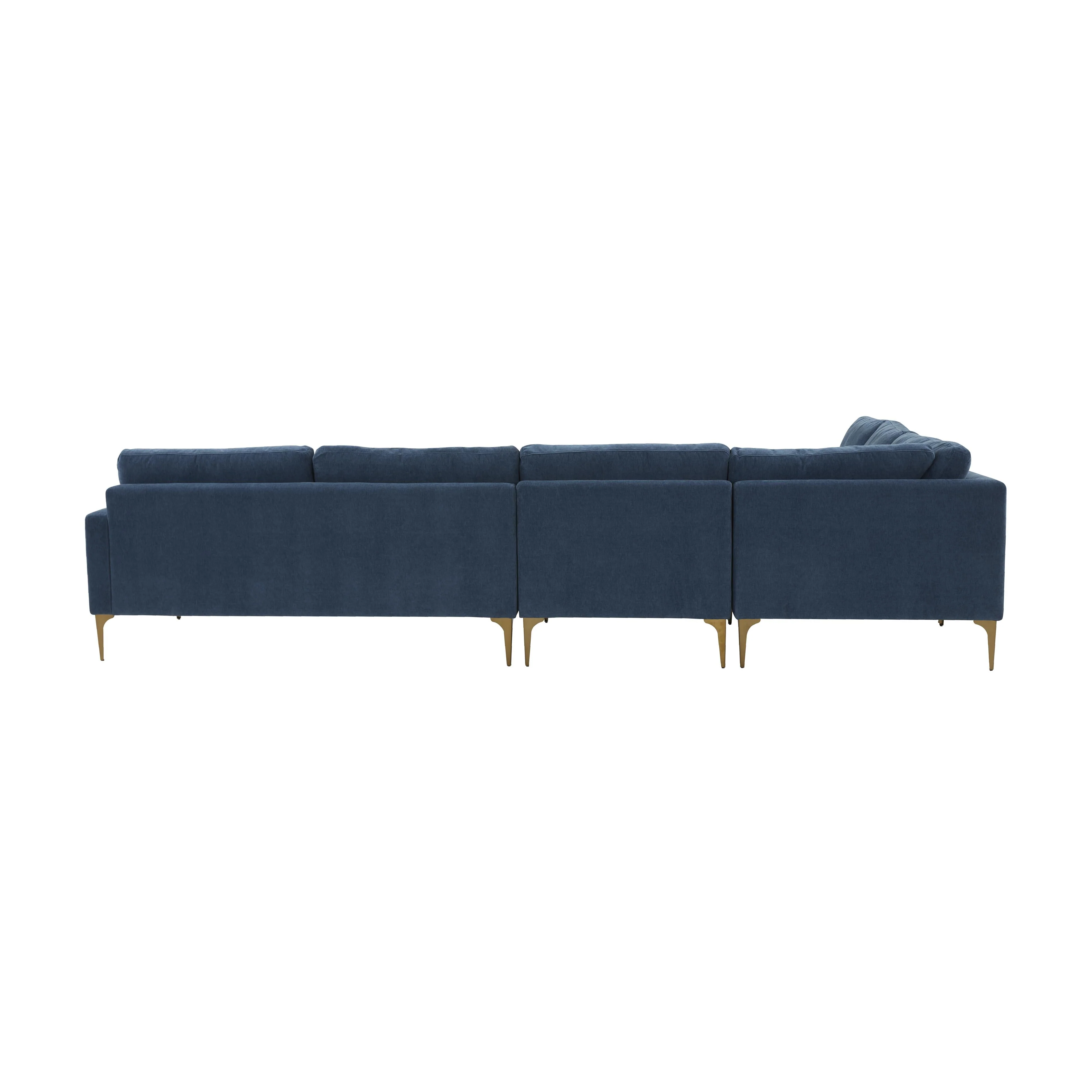 Serena Velvet Large L-Sectional - Image 12