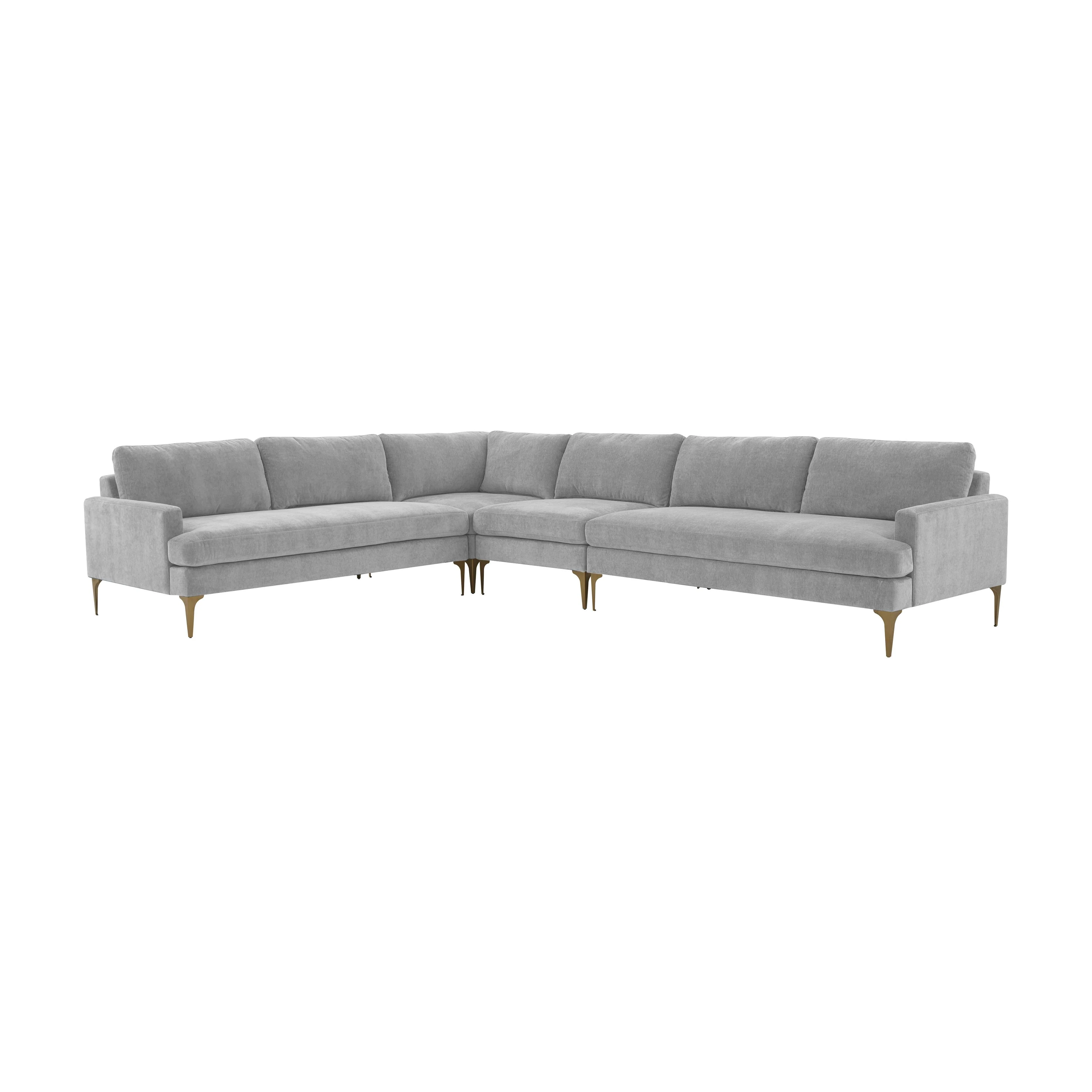 Serena Velvet Large L-Sectional - Image 14