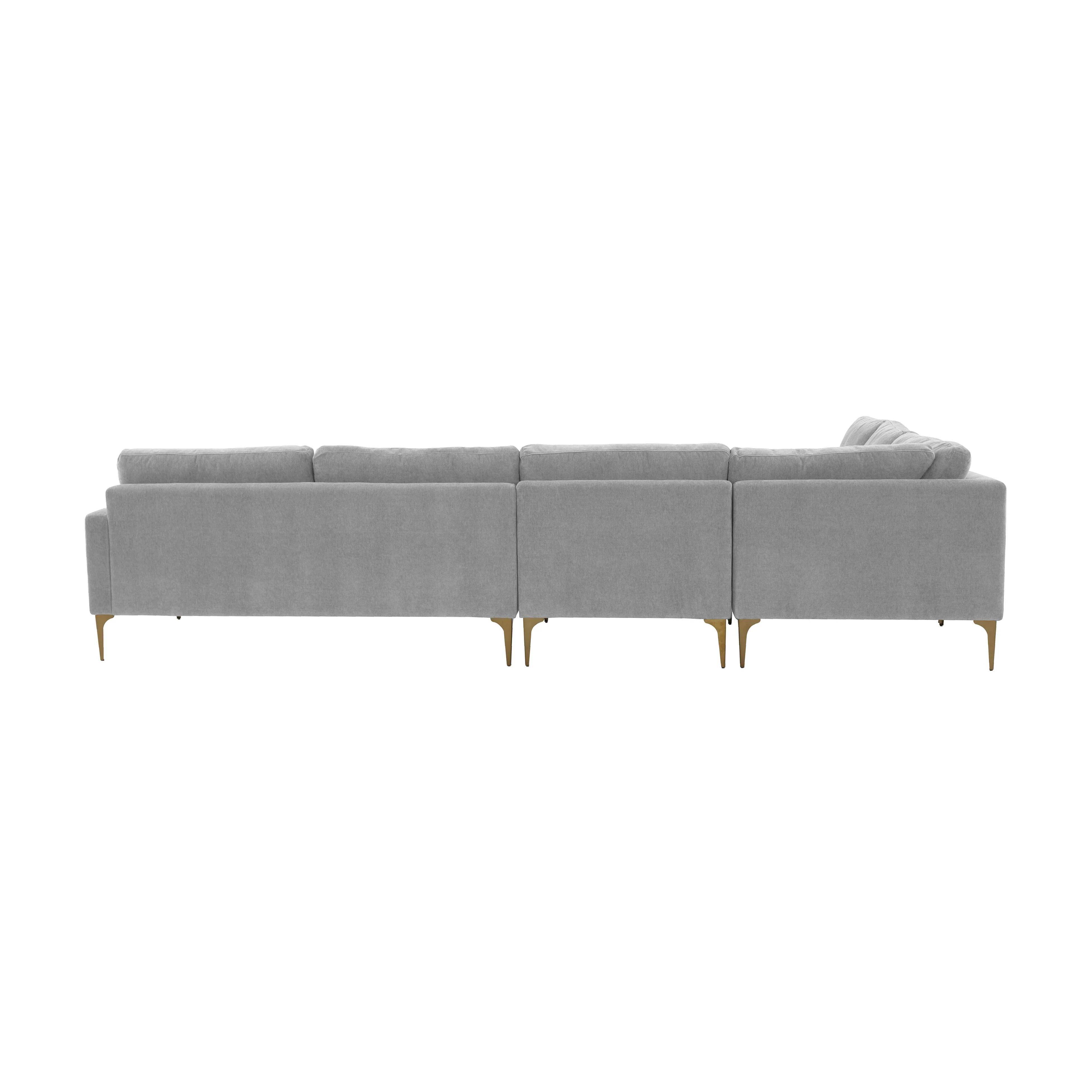 Serena Velvet Large L-Sectional - Image 19