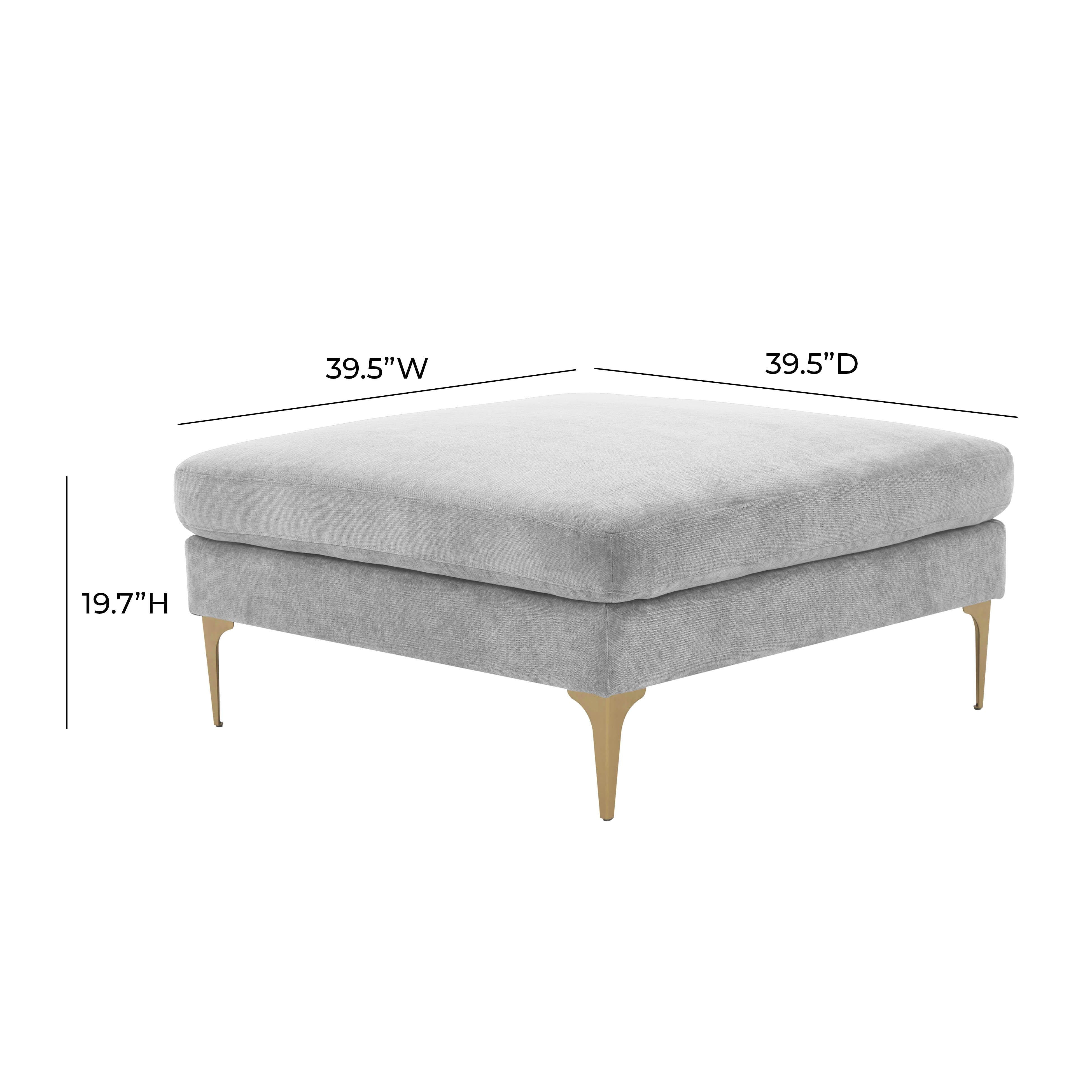 Serena Velvet Ottoman - Image 15