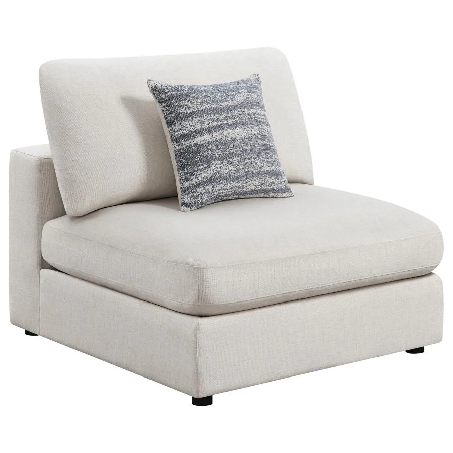 Serene Beige 4-Piece Upholstered Modular Sectional - Image 6