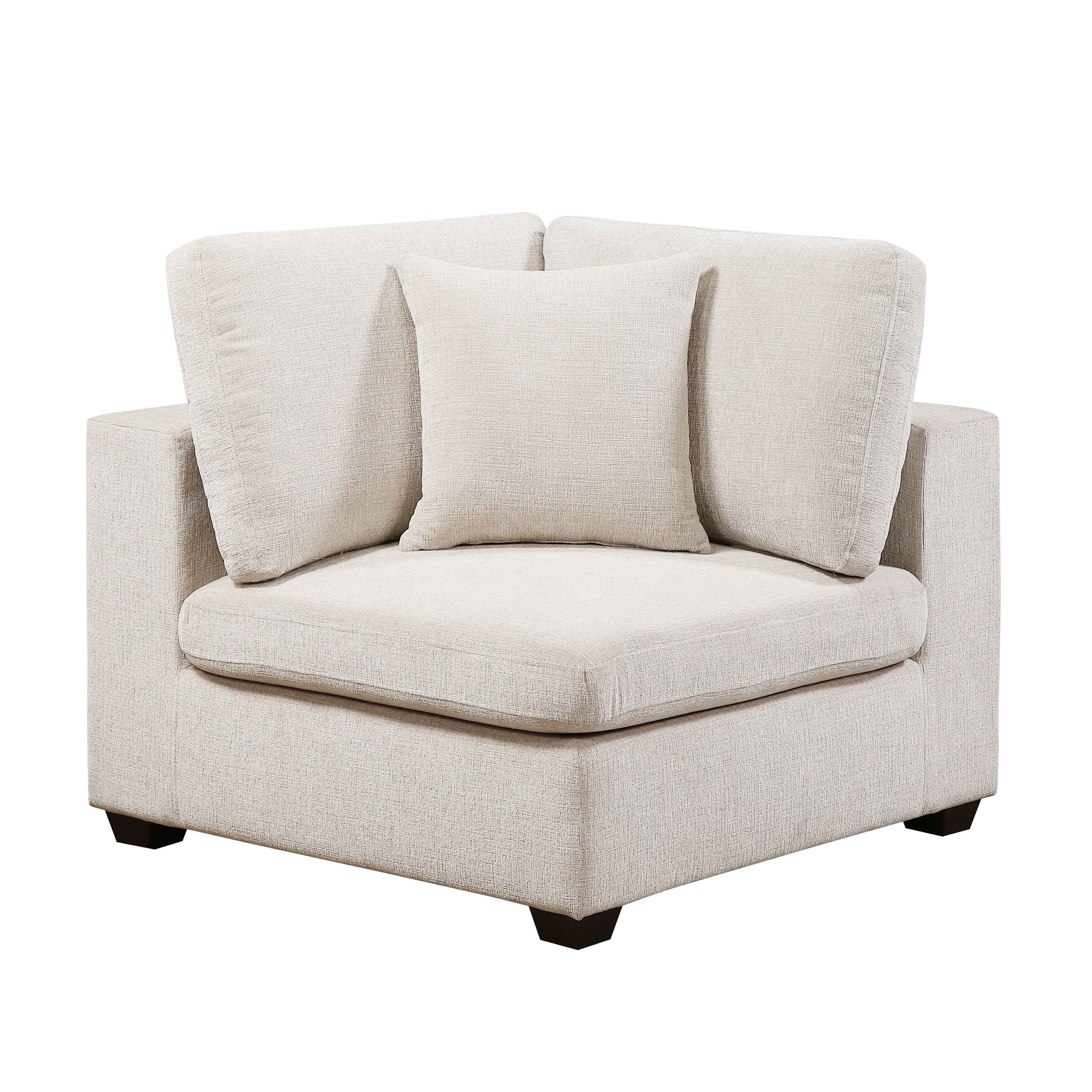 Serenity Beige Loveseat - Image 9
