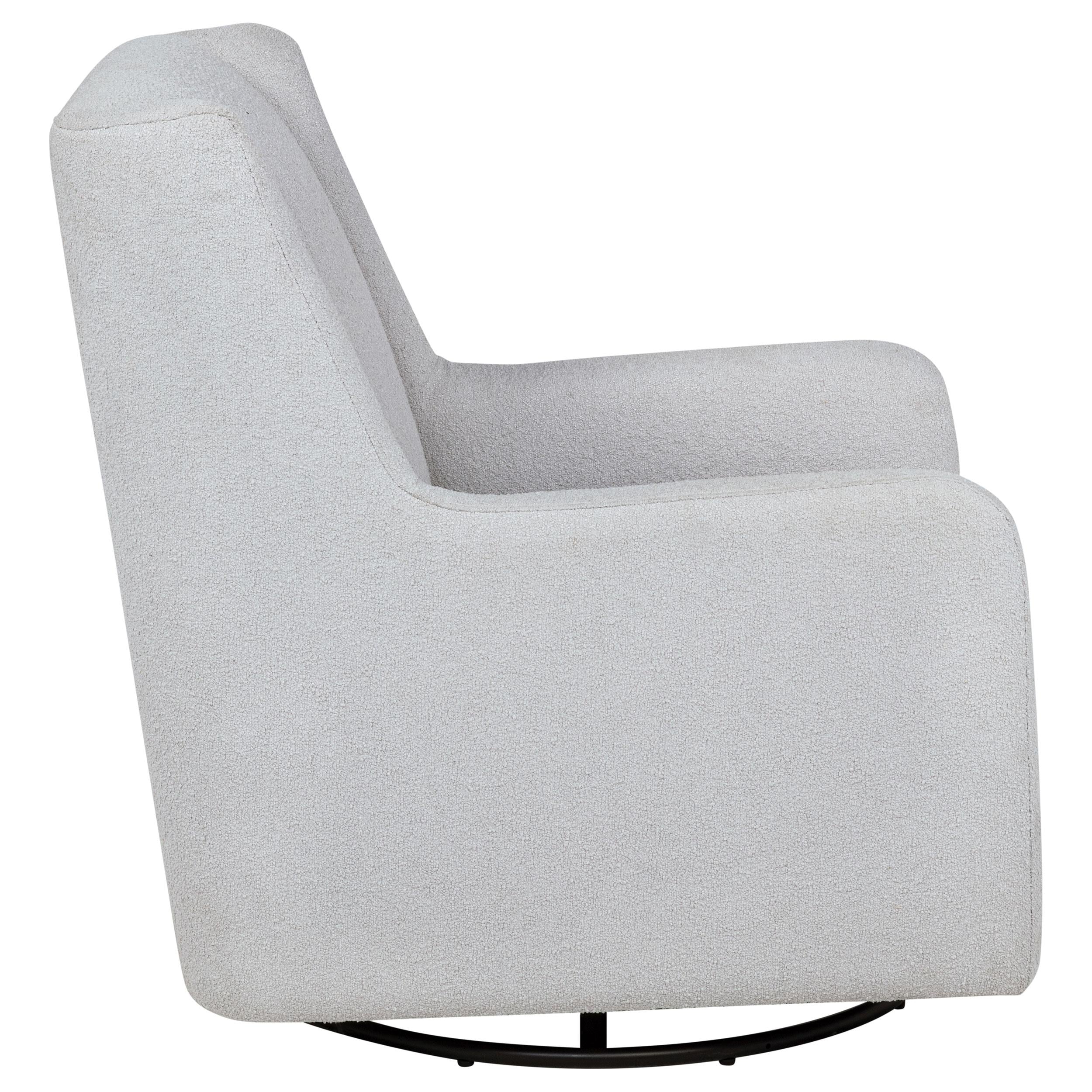 Serra Dove Boucle Swivel Glider Recliner - Image 8