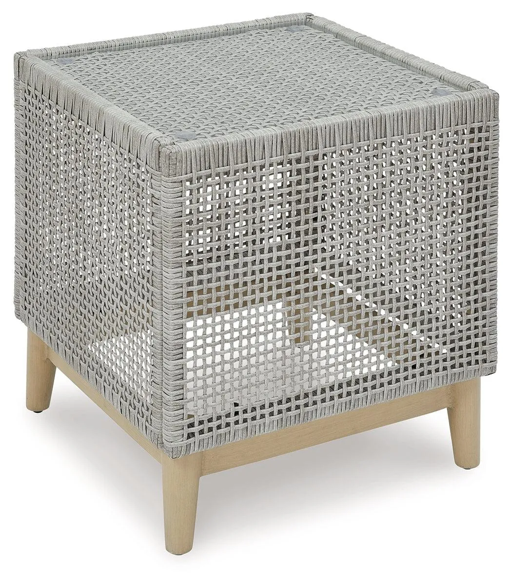 Seton Creek Gray Outdoor End Table - Image 2
