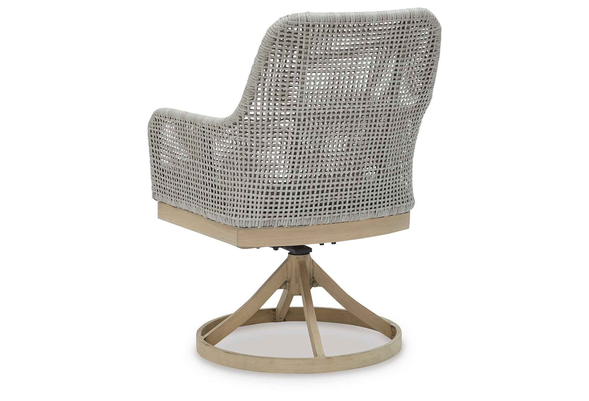 Seton Creek Gray Outdoor Swivel Dining Chair - Image 17