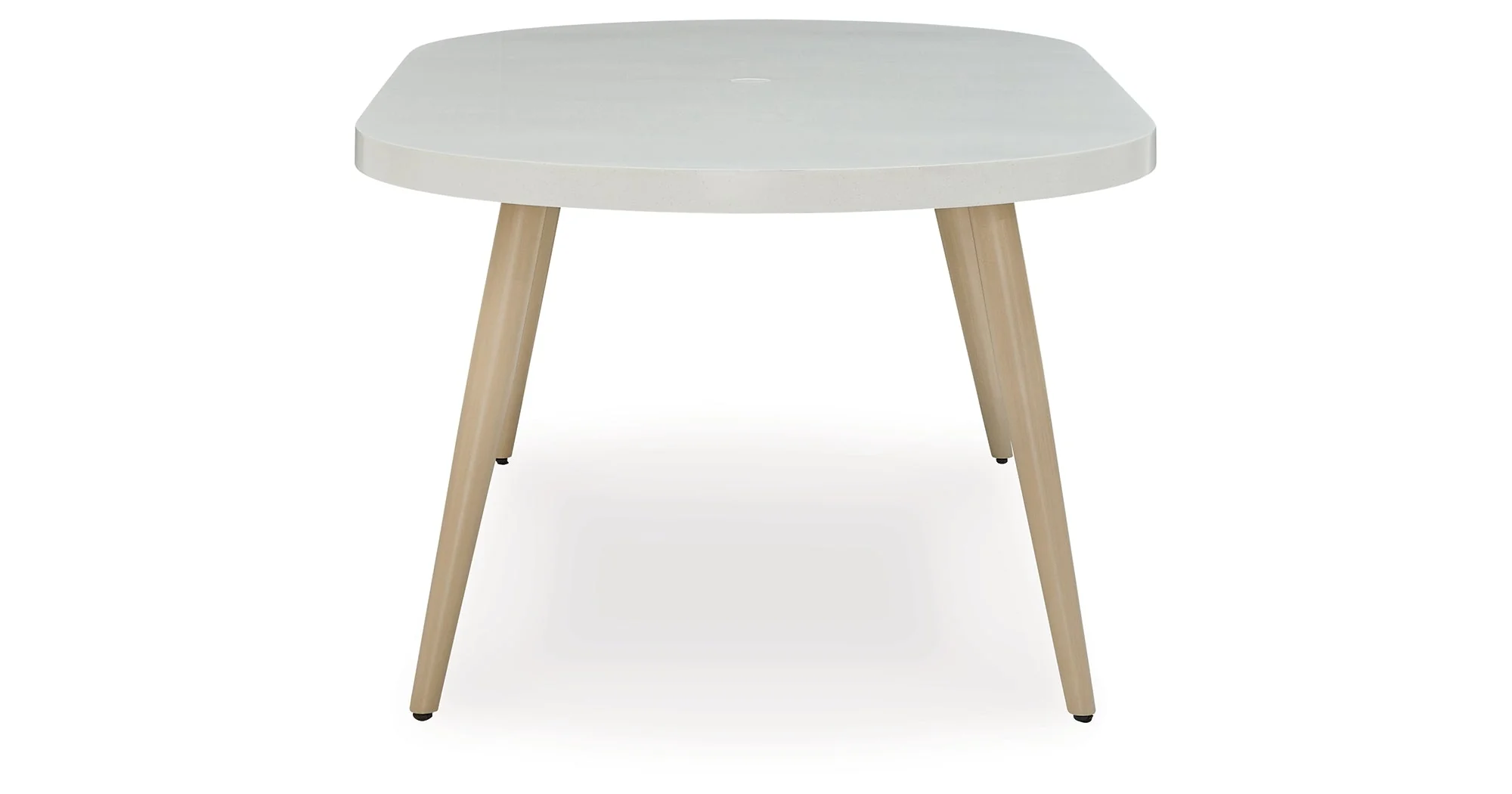 Seton Creek White Outdoor Dining Table - Image 9