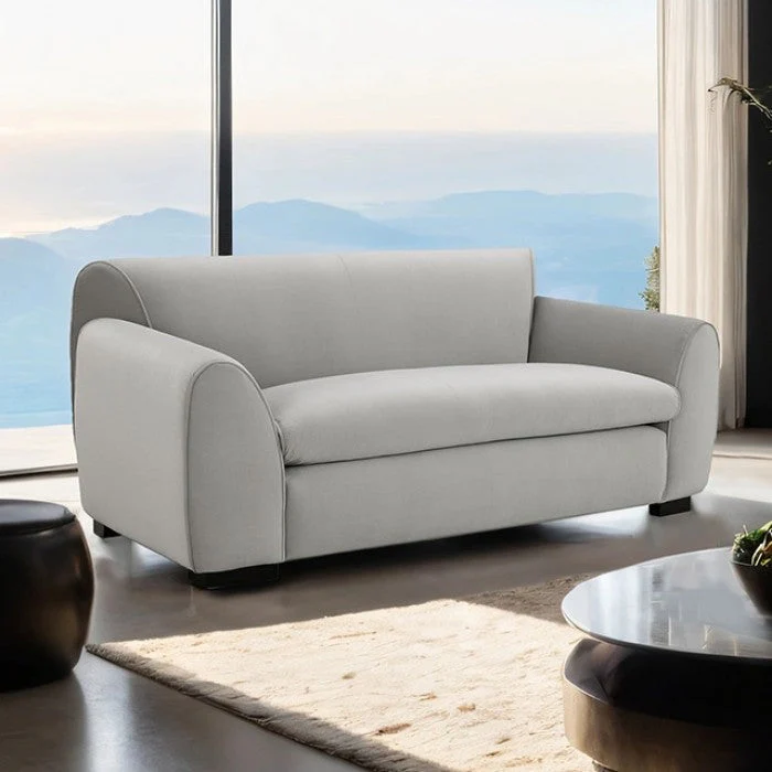 Severo Light Gray Upholstery Living Room Set - Image 3