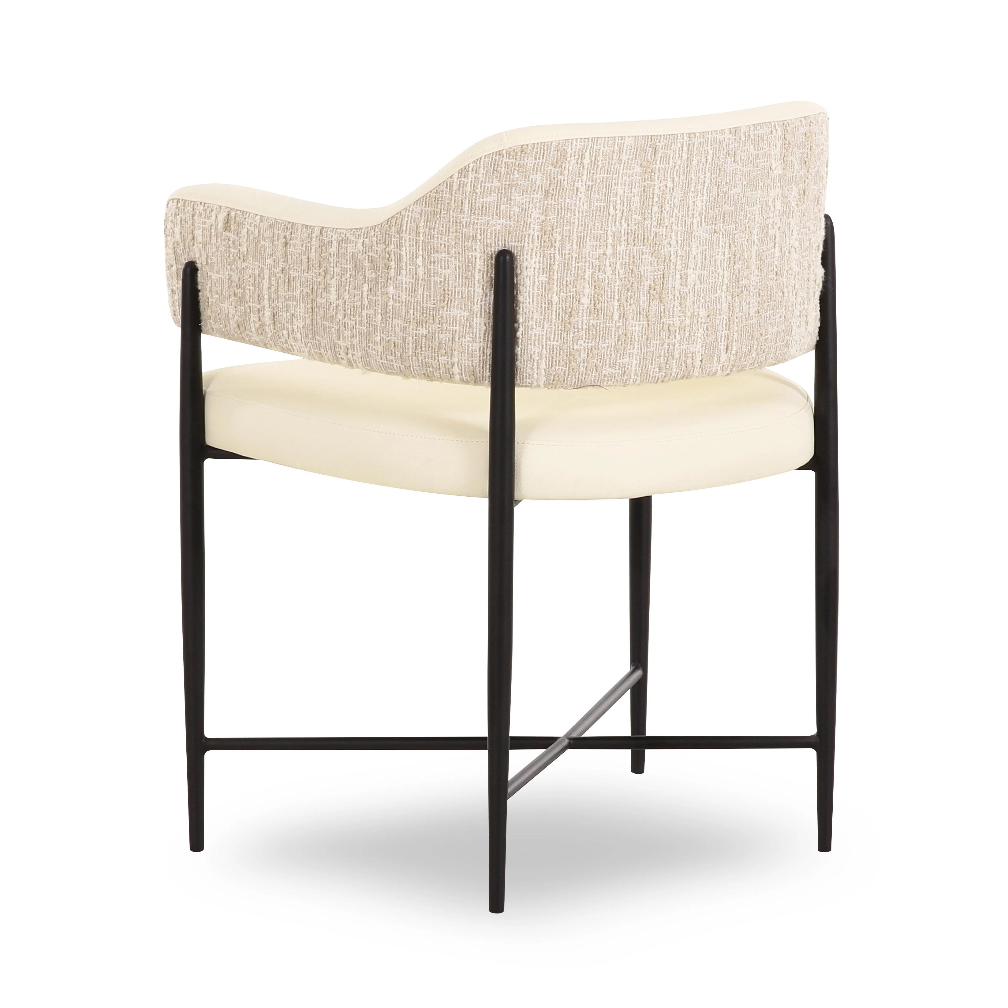 Sezanne Vegan Leather 2-Tone Dining Chair - Image 4