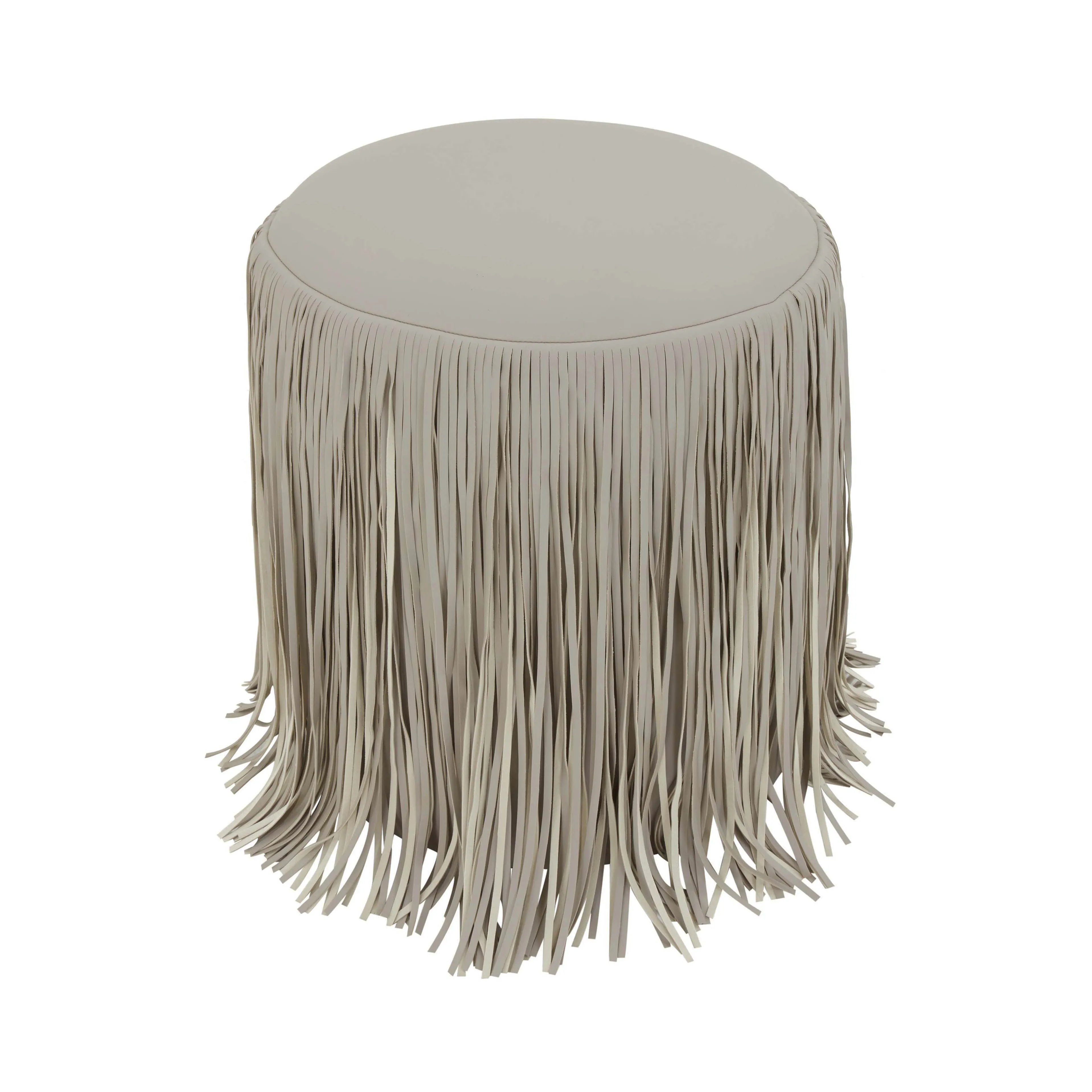 Shag Me Performance Vegan Leather Ottoman - Image 9