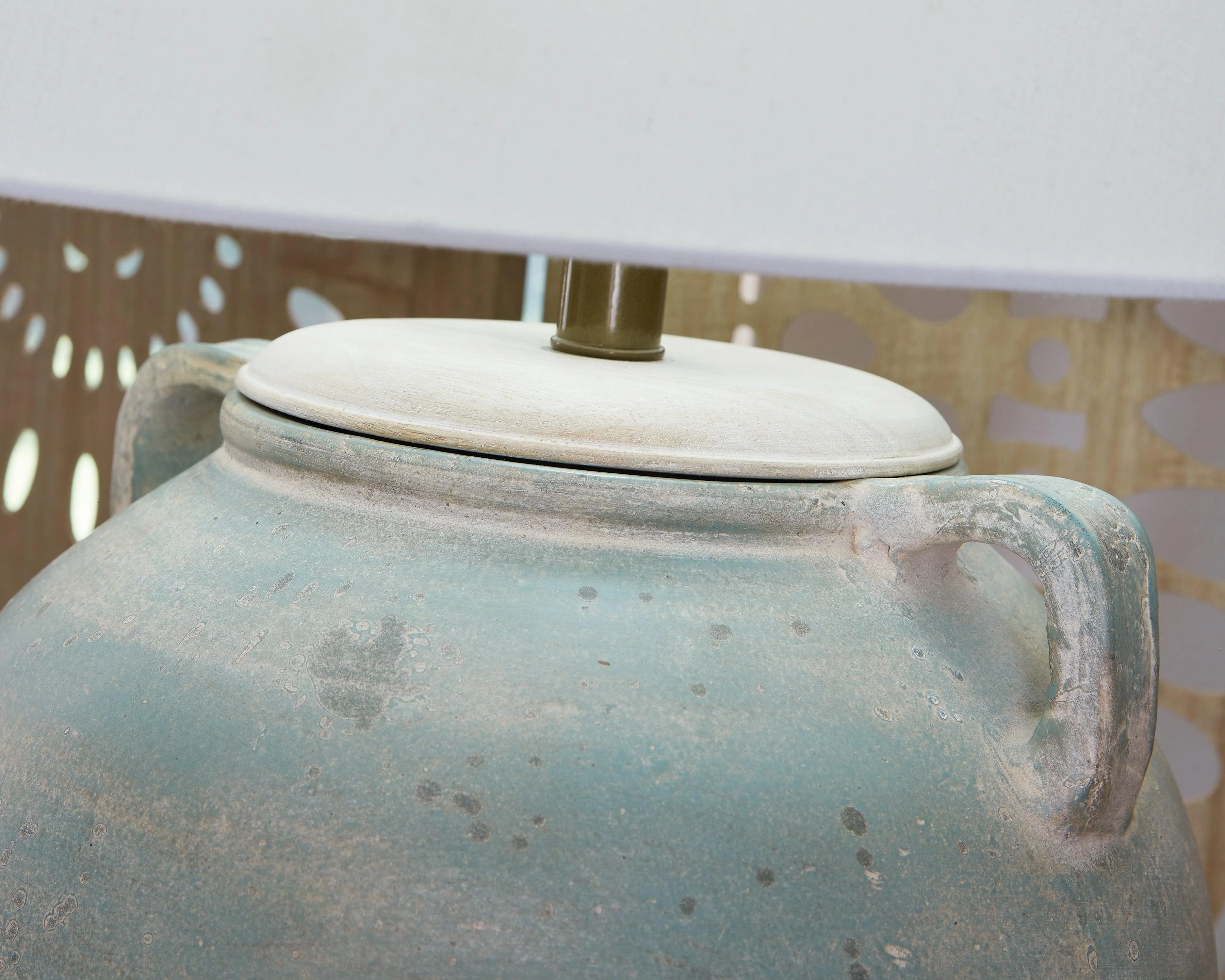 Shawburg Antique Green Table Lamp - Image 3