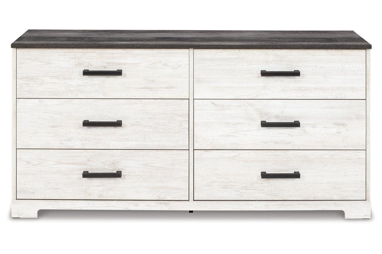 Shawburn Whitewash/Charcoal Gray Dresser - Image 6