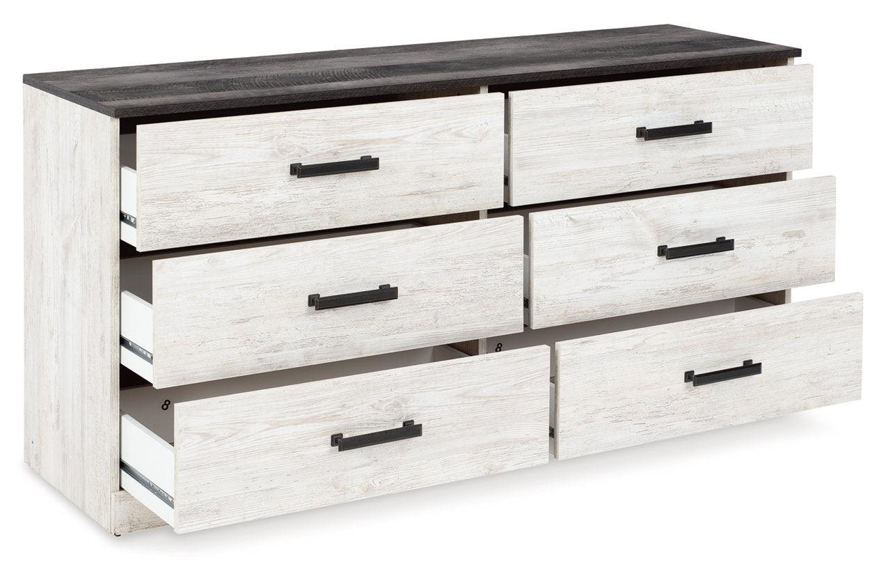 Shawburn Whitewash/Charcoal Gray Dresser - Image 3