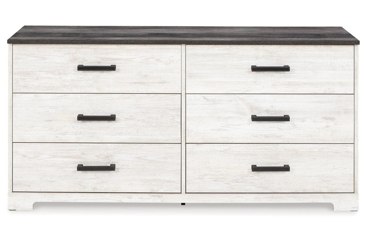 Shawburn Whitewash/Charcoal Gray Dresser - Image 4