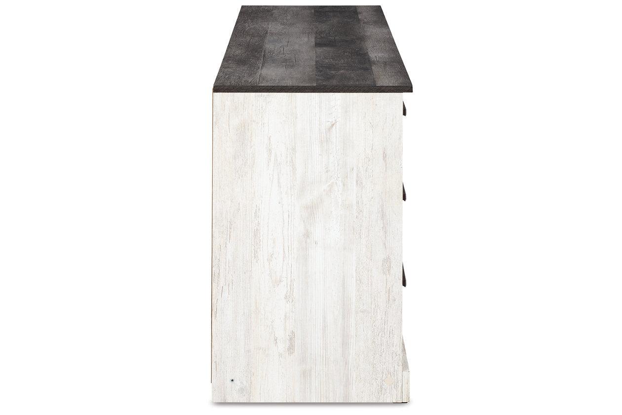 Shawburn Whitewash/Charcoal Gray Dresser - Image 5