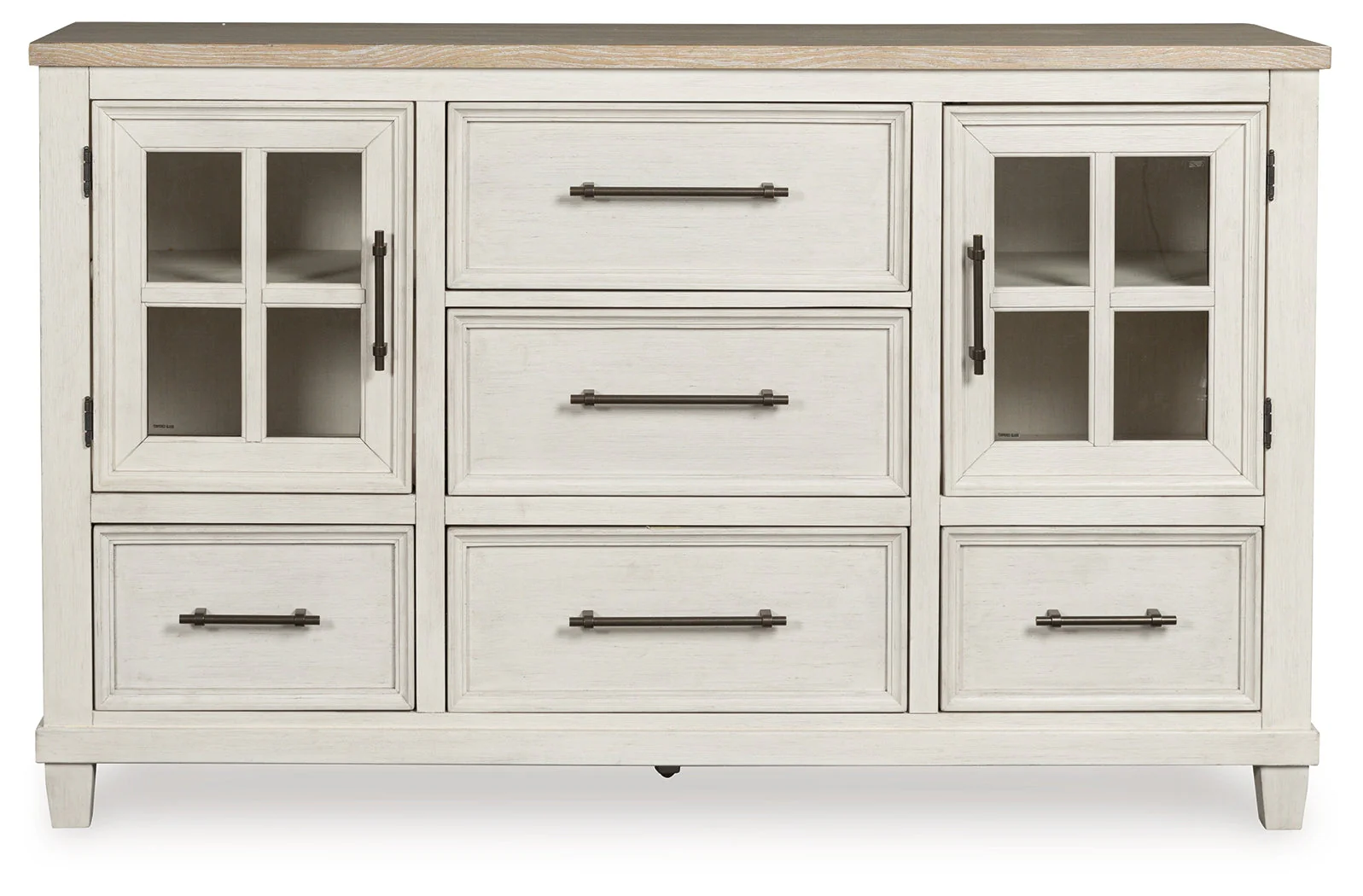Shaybrock Antique White/Brown Panel Bedroom Set - Image 8