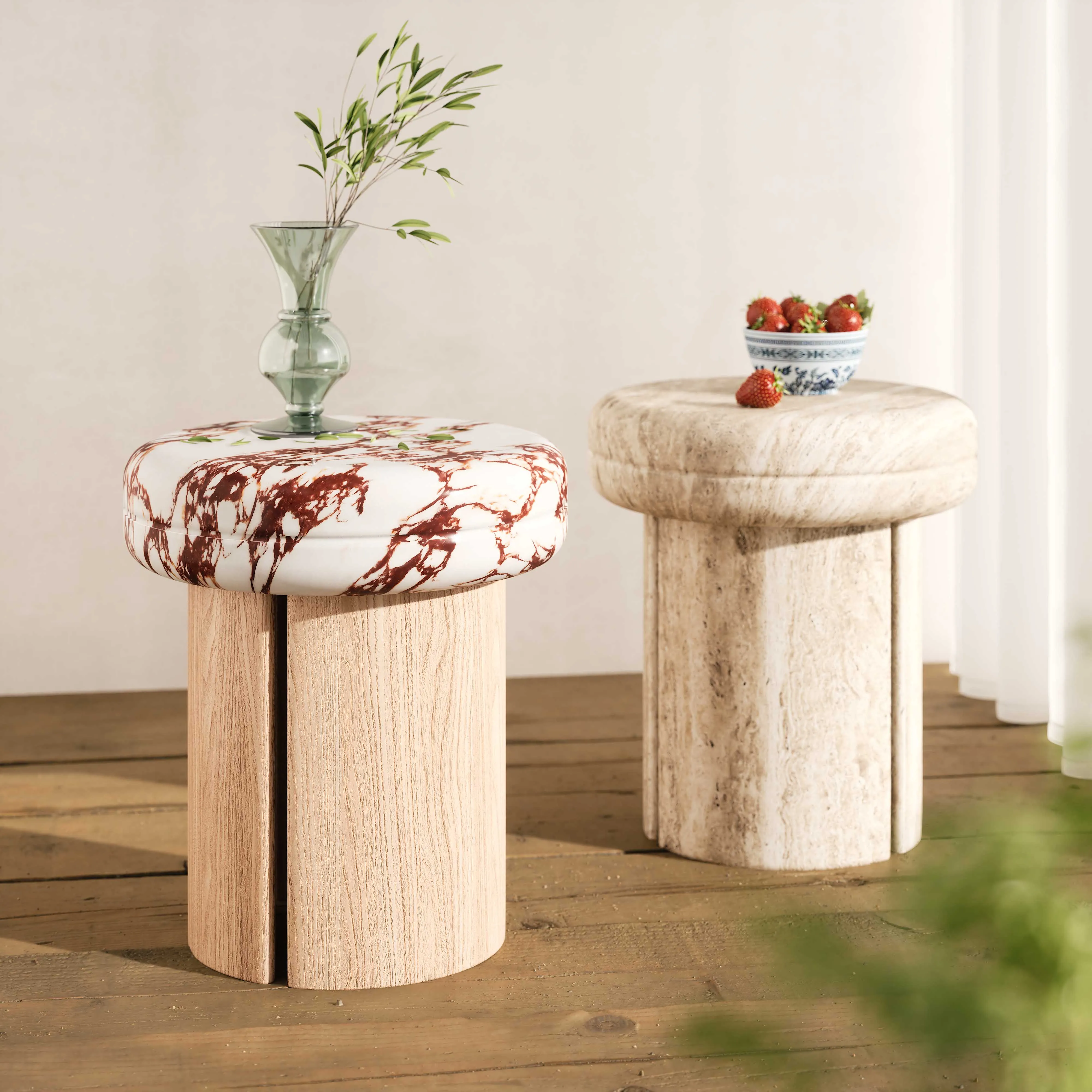 Sheila Textured Concrete Indoor / Outdoor Side Table - Image 11