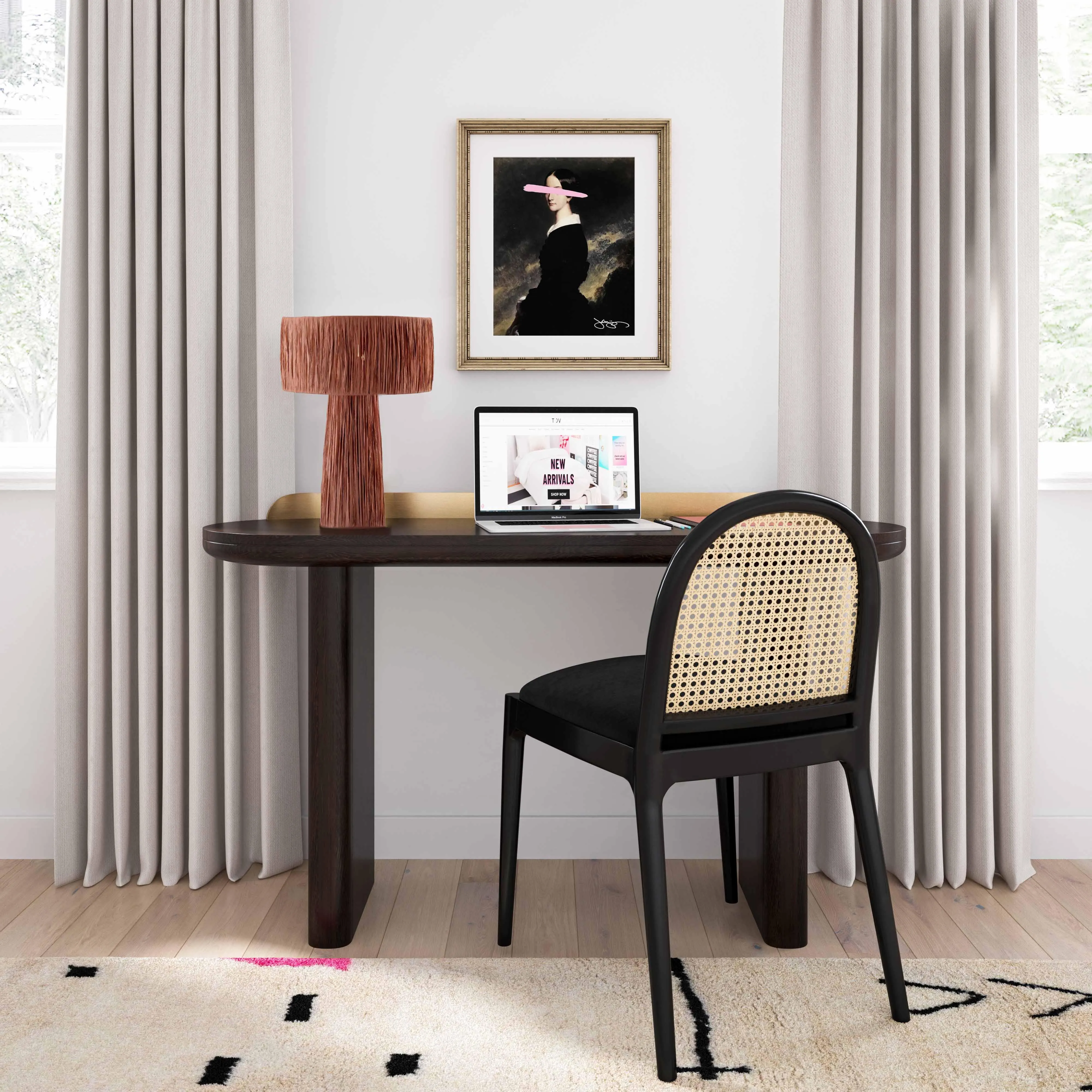 Shelby Raffia Table Lamp - Image 2