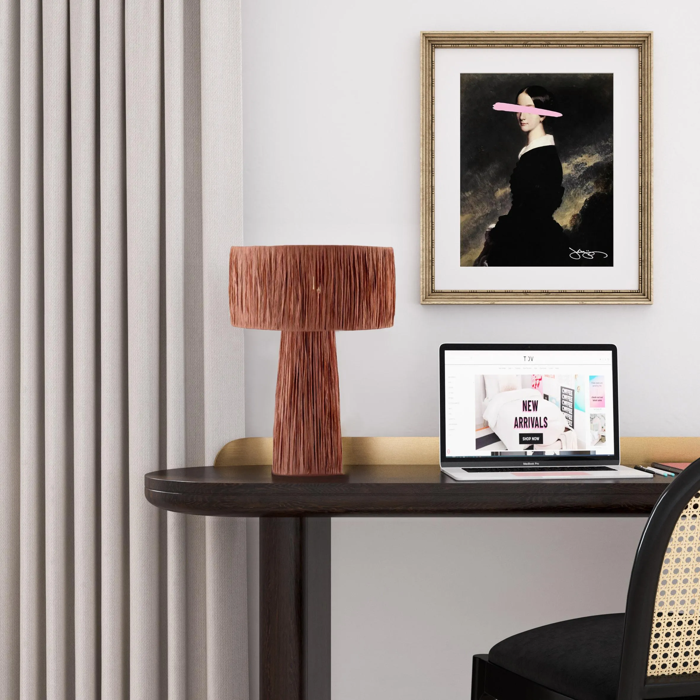Shelby Raffia Table Lamp - Image 9