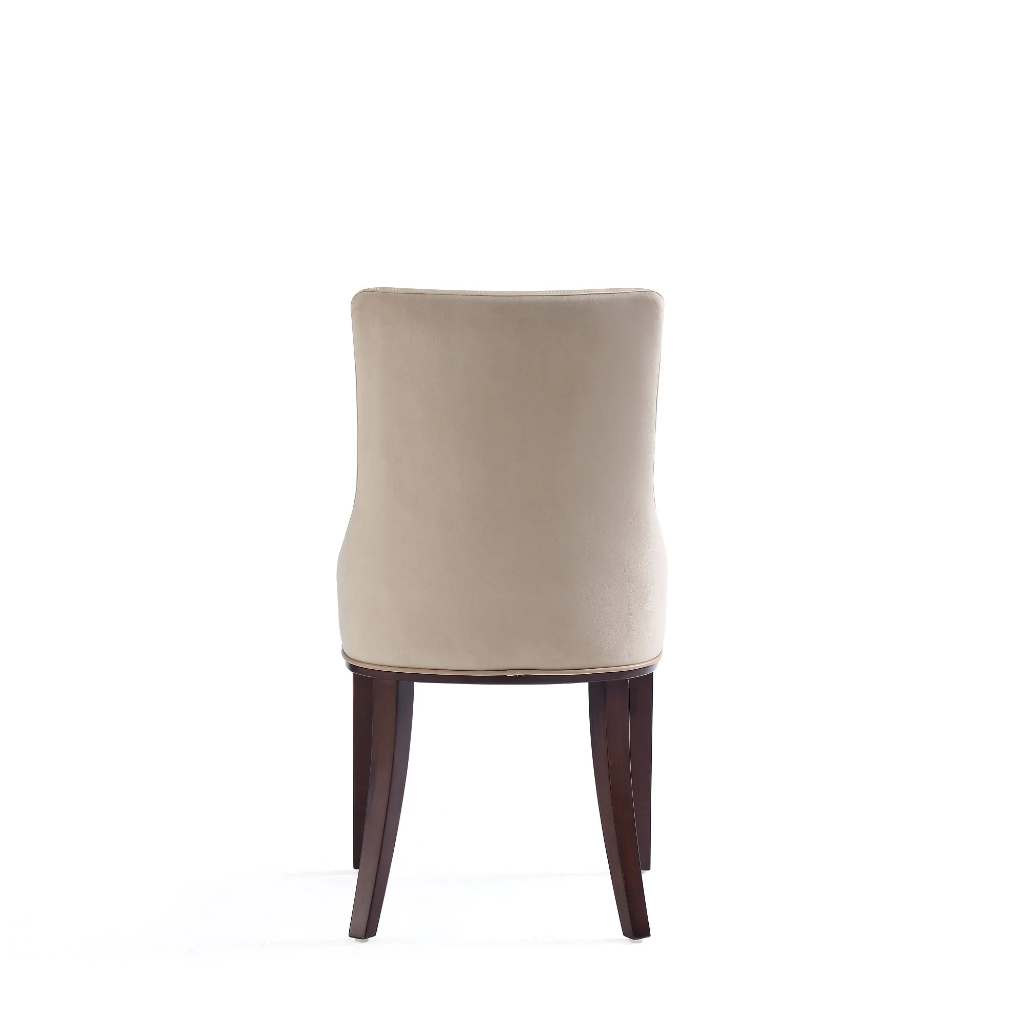 Shubert 6-Piece Faux Leather and Velvet Dining Chair Set in Tan - Image 10