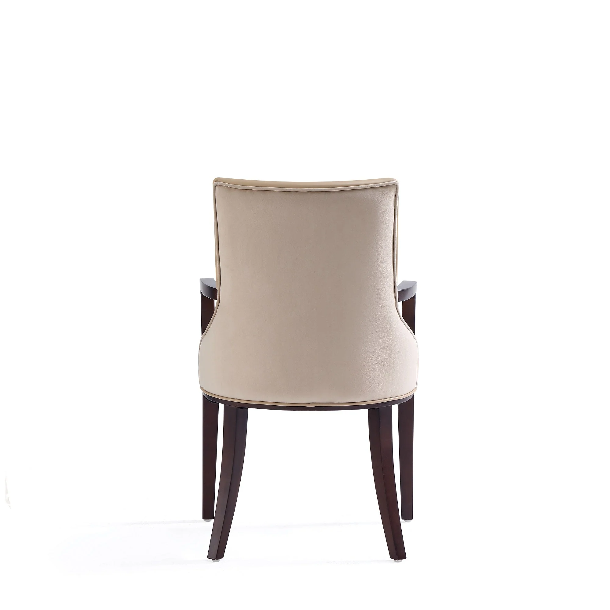 Shubert 6-Piece Faux Leather and Velvet Dining Chair Set in Tan - Image 9