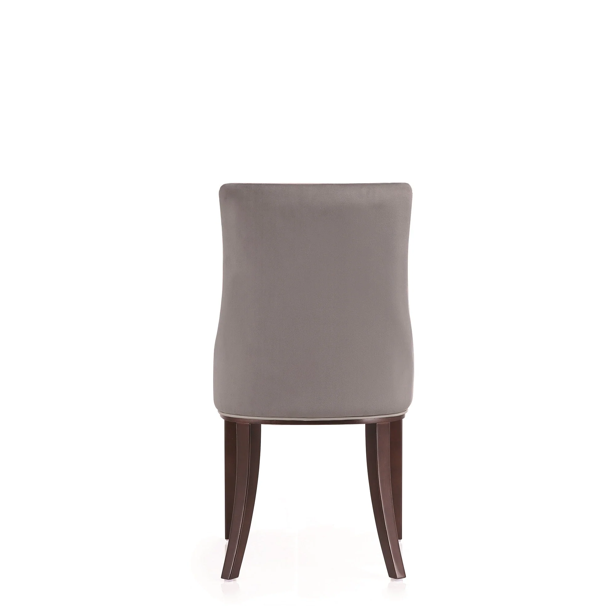 Shubert Faux Leather and Velvet Dining Chair in Light Grey (set of 2) - Image 8