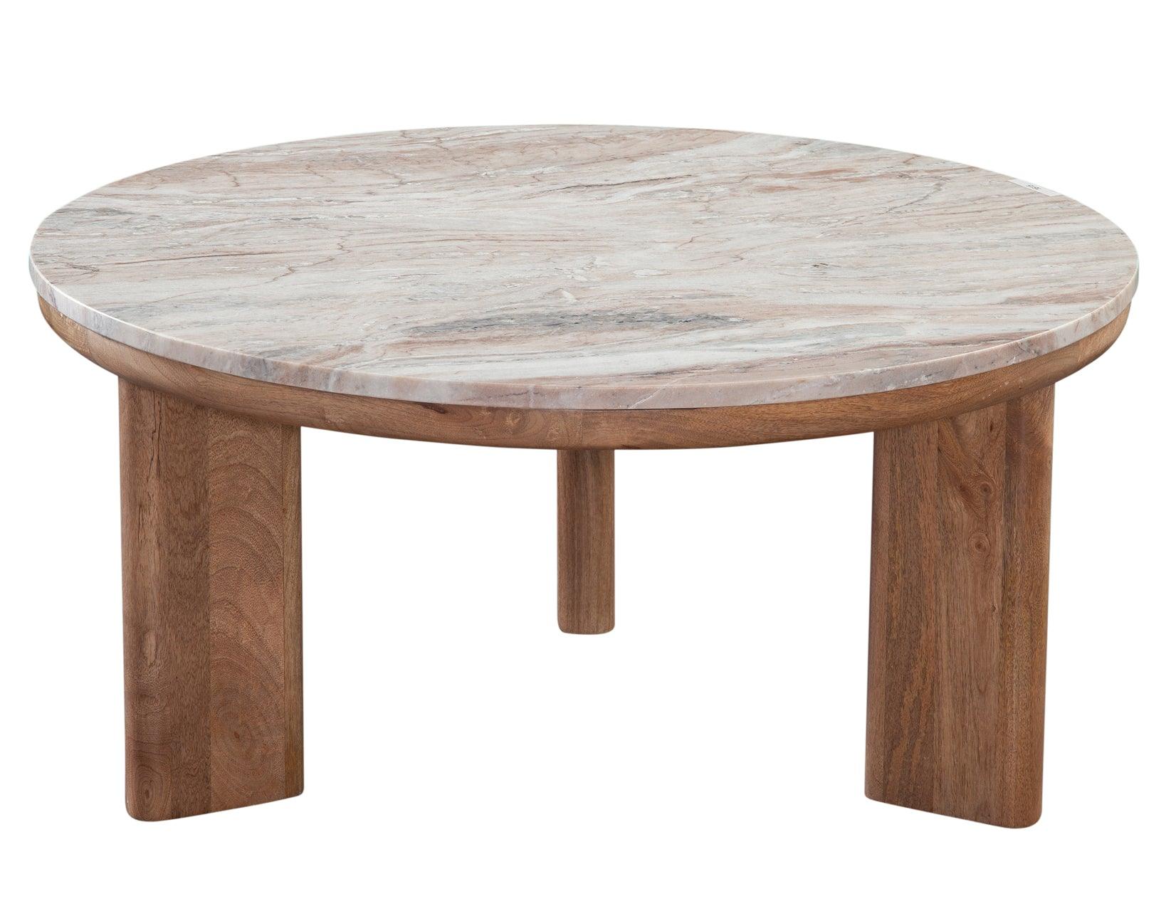 Sidney 3-Piece Round Toronto Brown Marble Top Table Set - Image 5